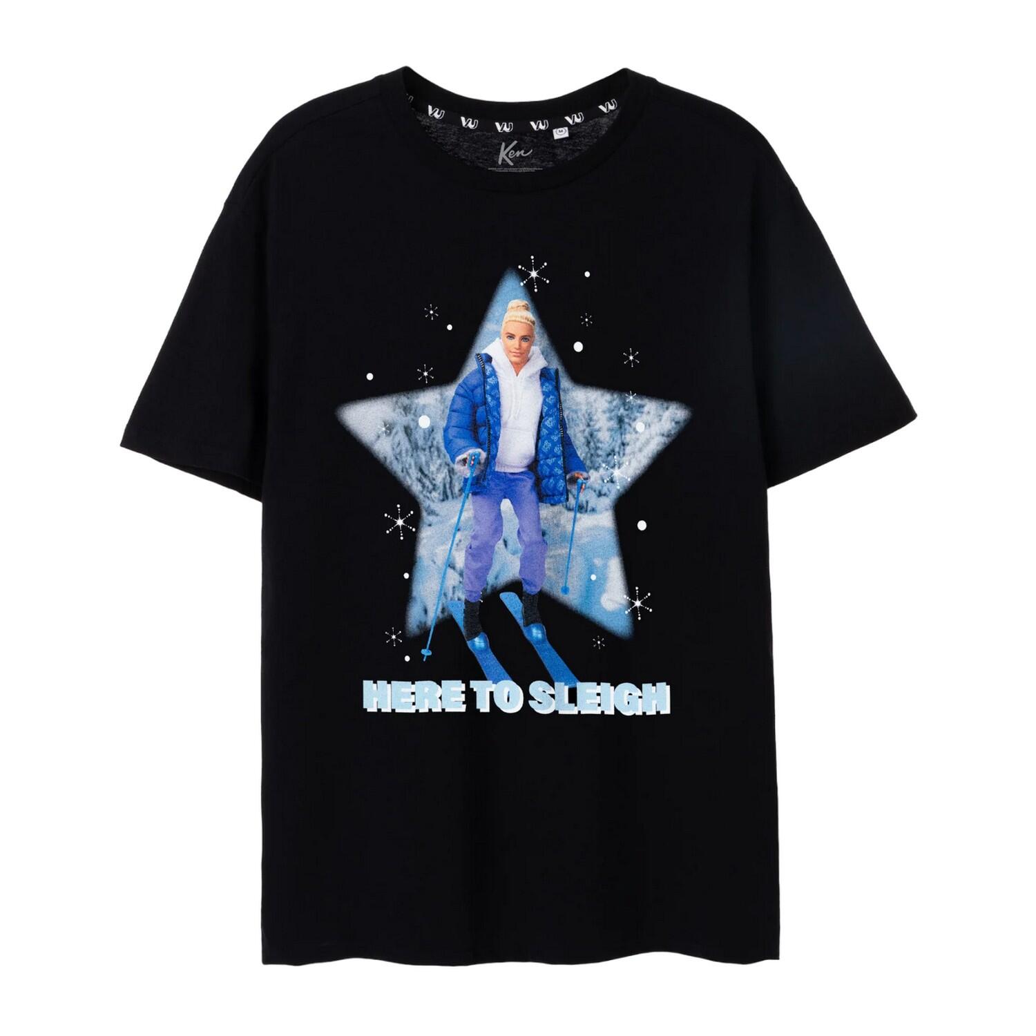 Barbie Mens Here To Sleigh Ken T-Shirt