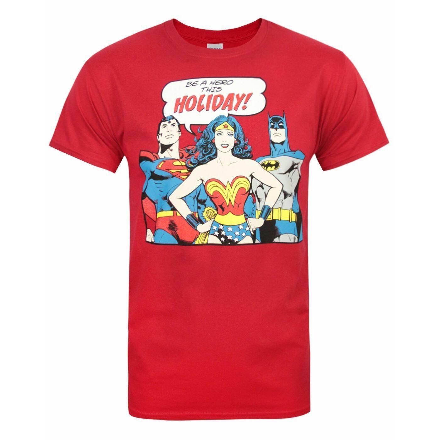 DC Comics Mens Be A Hero T-Shirt