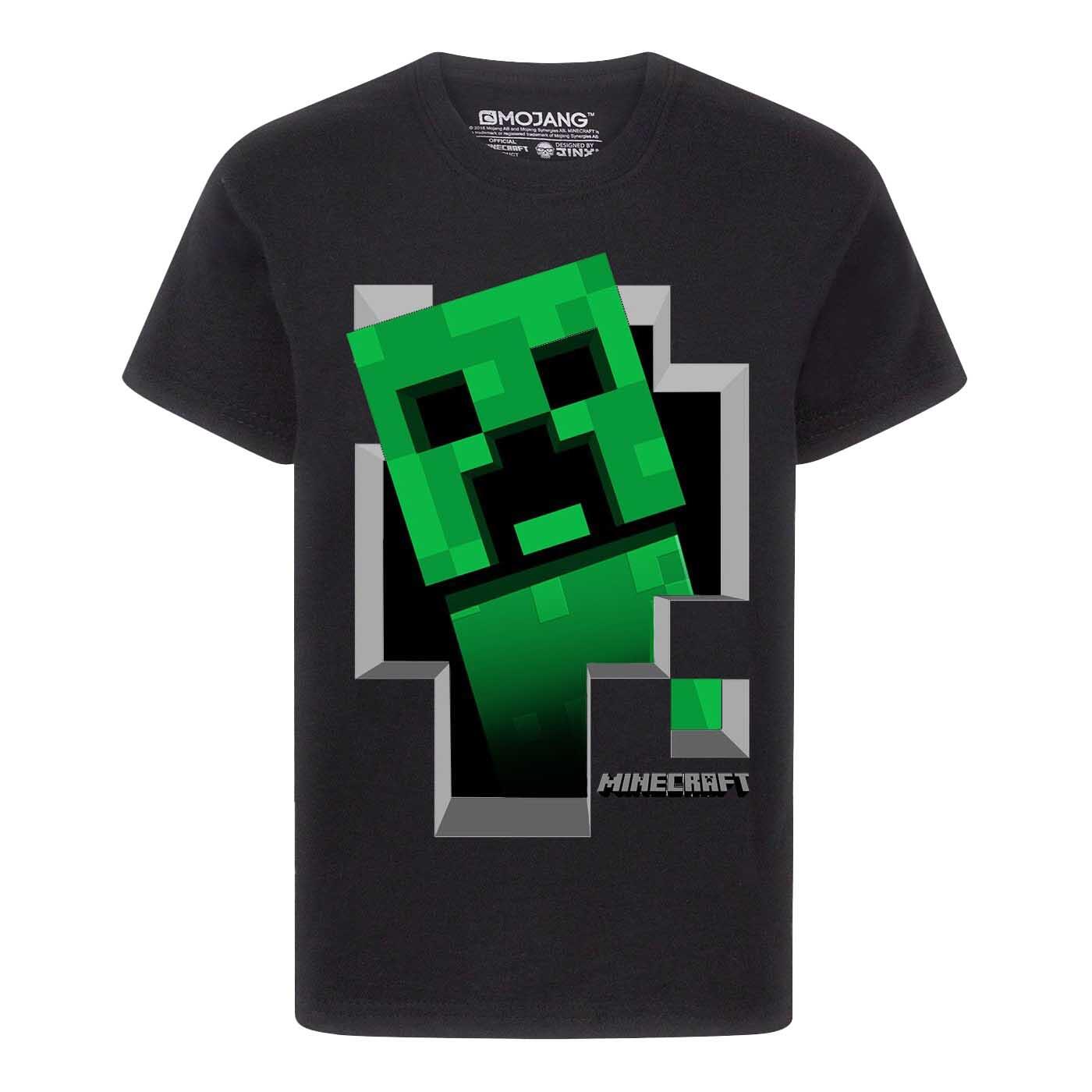 Minecraft Boys Creeper Inside T-Shirt