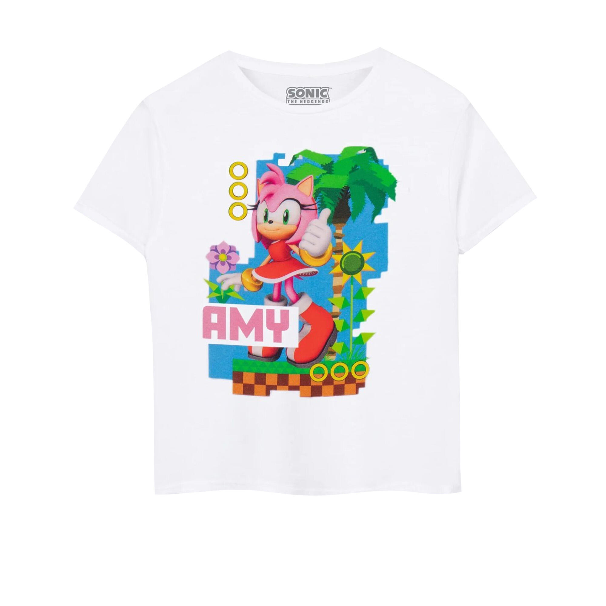 Sonic The Hedgehog Childrens/Kids Amy Short-Sleeved T-Shirt