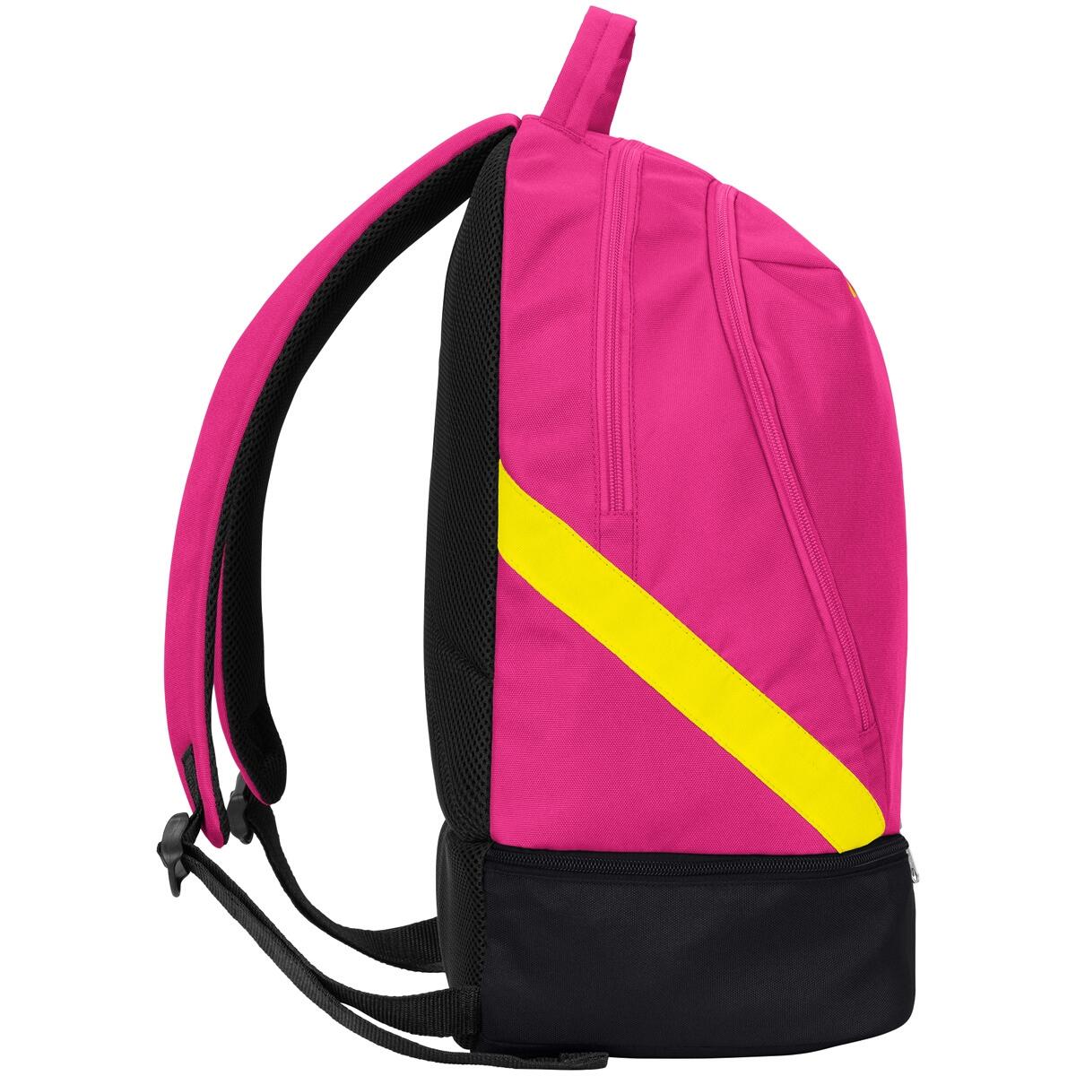 Sac à dos Jako Iconic - Rose / Noir / Jaune fluo 3/5