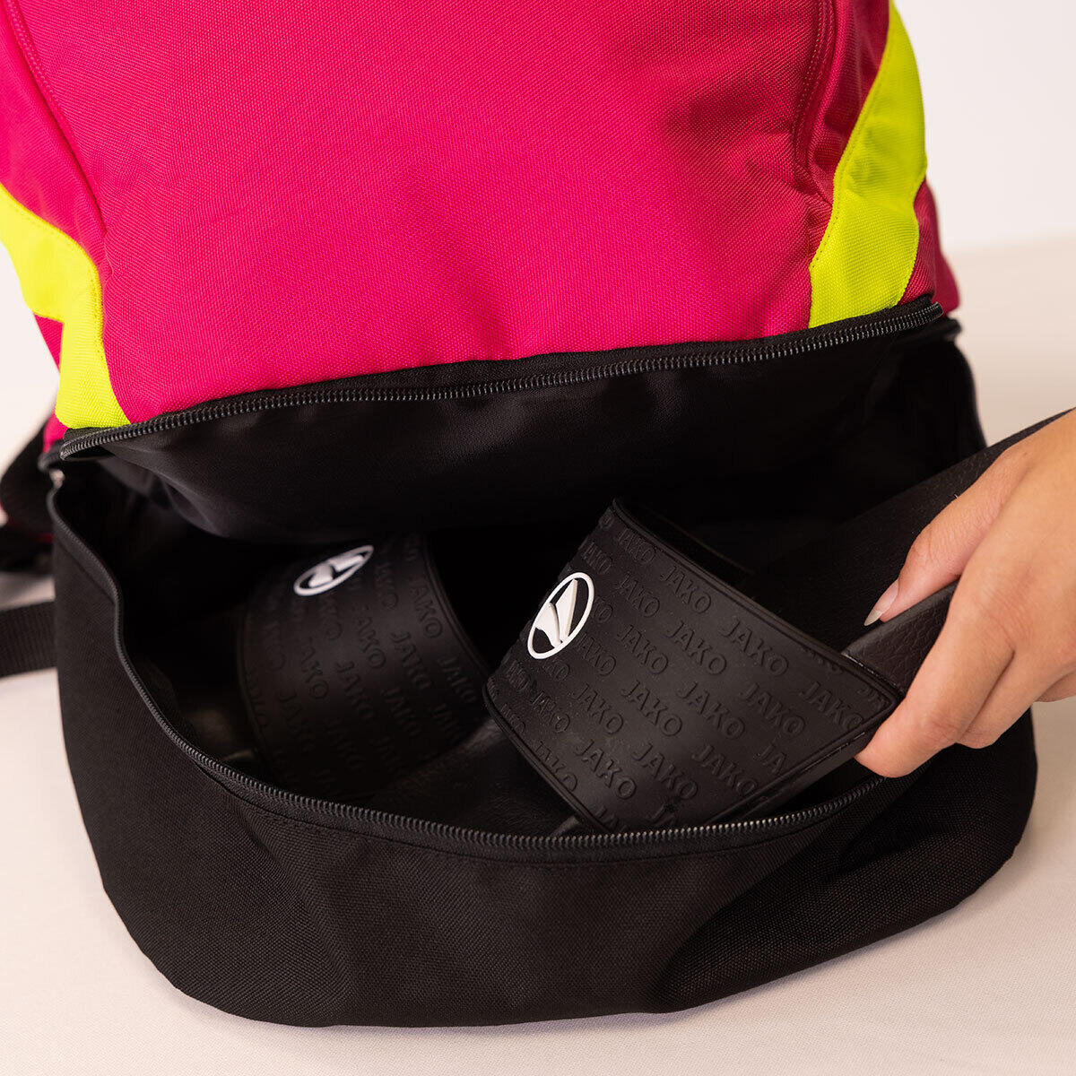Sac à dos Jako Iconic - Rose / Noir / Jaune fluo 5/5