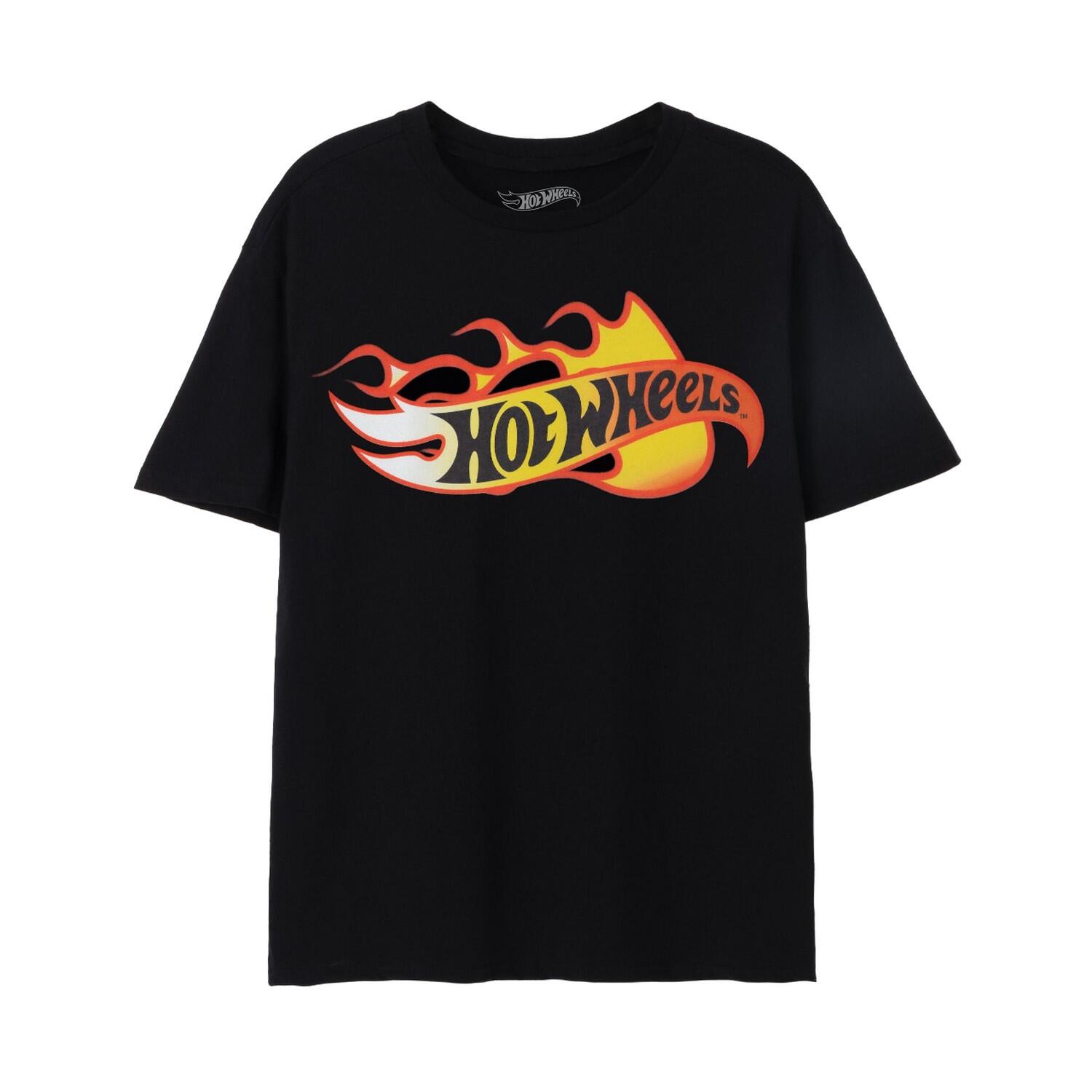 Hot Wheels Mens Flames Logo T-Shirt