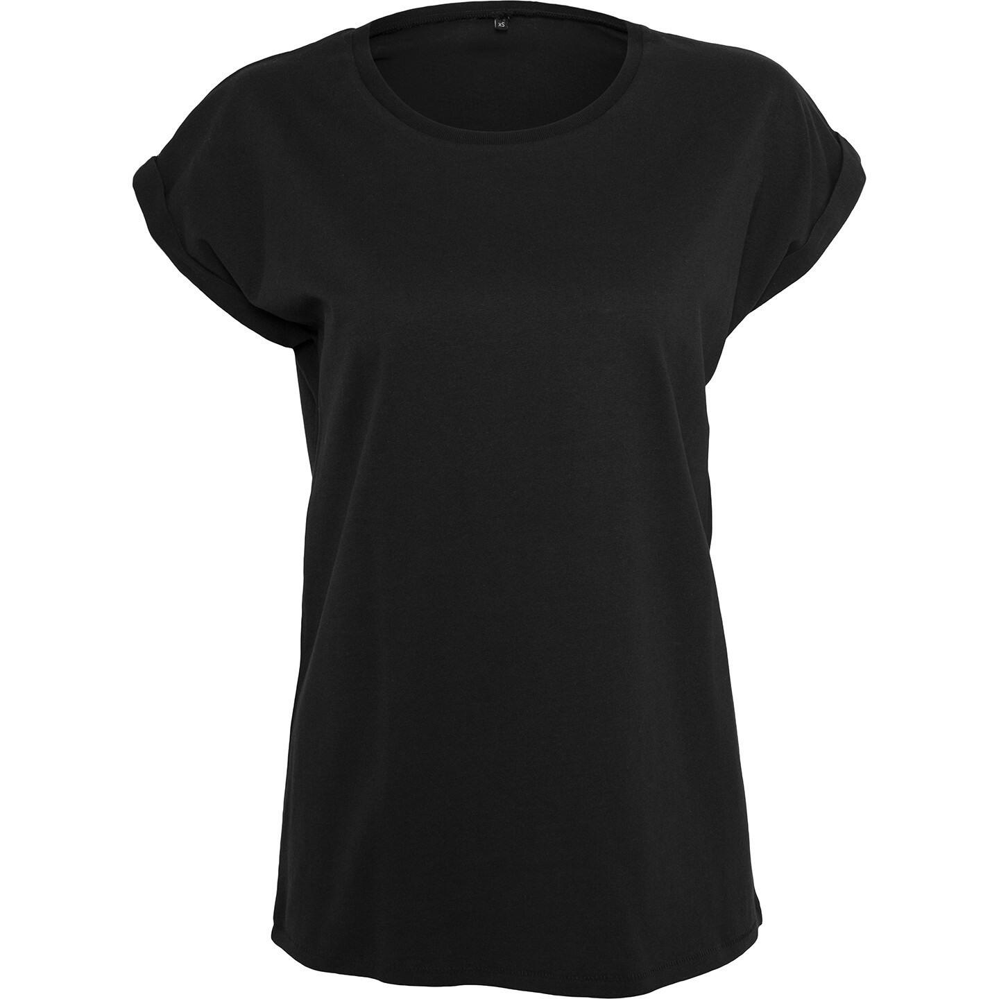 Build Your Brand Womens/Ladies Organic Extended Shoulder T-Shirt