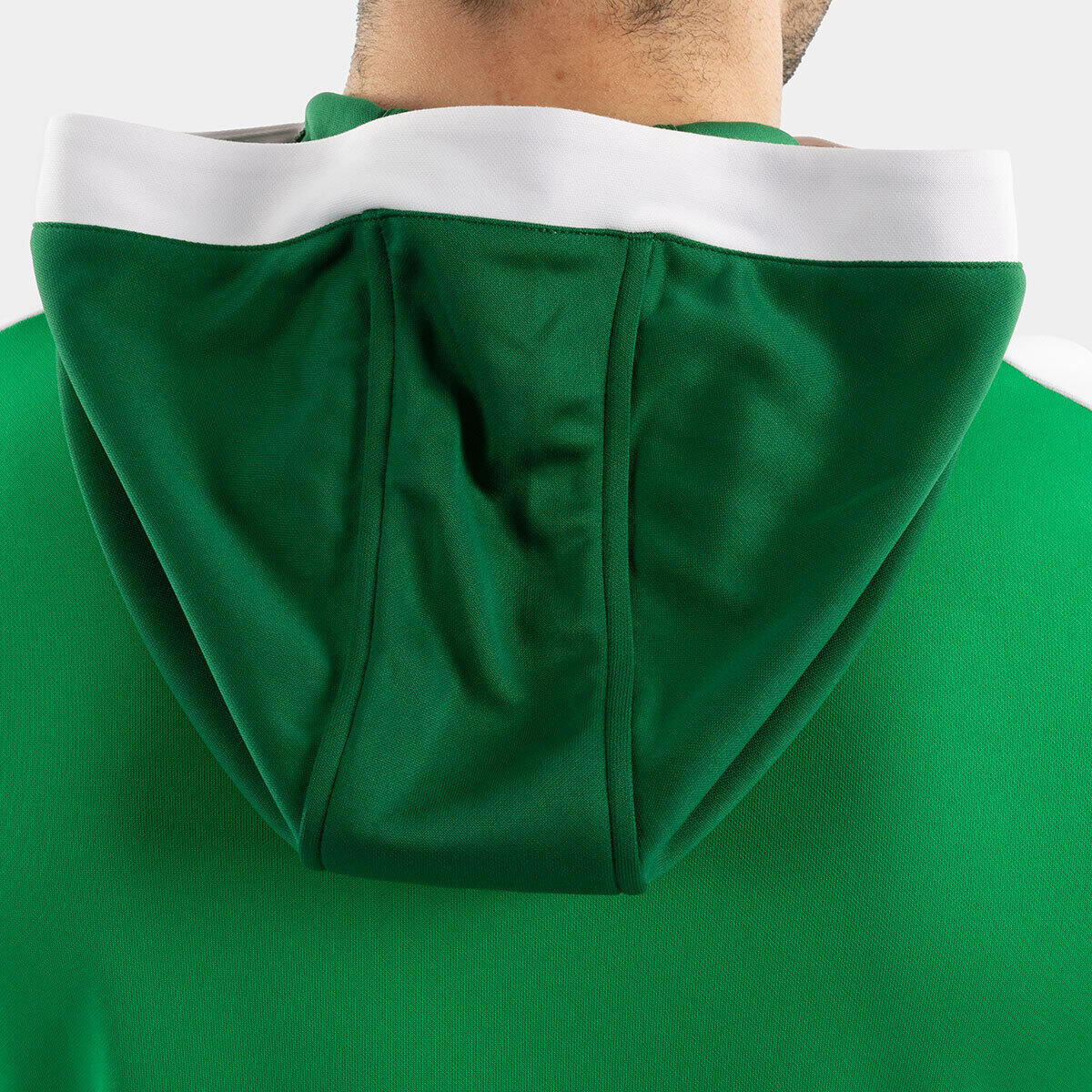 Jako Dynamic Hooded Half Zip Homme - Vert / Blanc / Vert Foncé 4/6