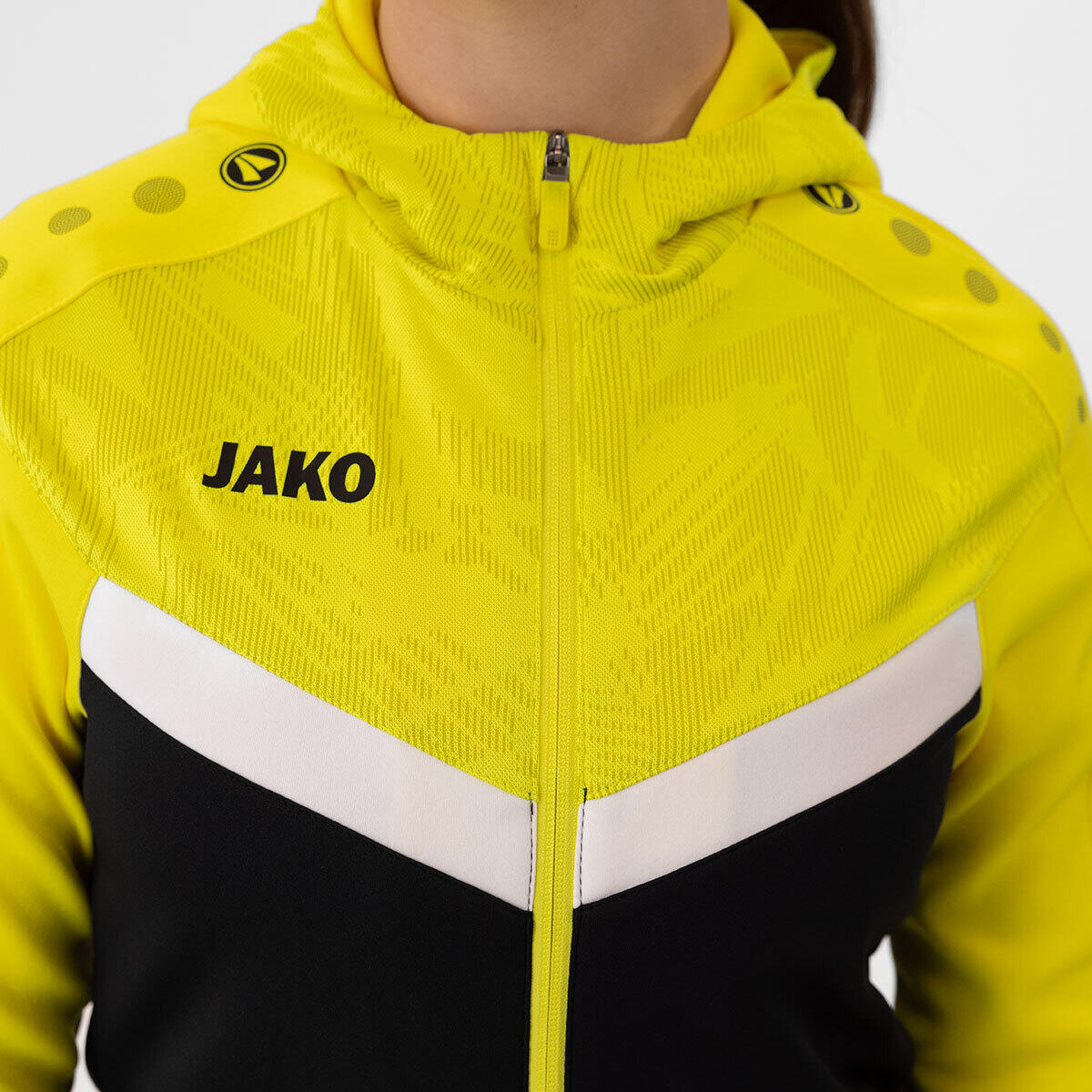 Dames trainingsjack met capuchon en volledige ritssluiting Jako Iconic 5/6