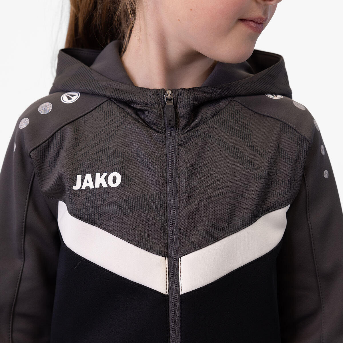 Casaco de fato de treino para criança com capuz e fecho de correr Jako Iconic 5/6