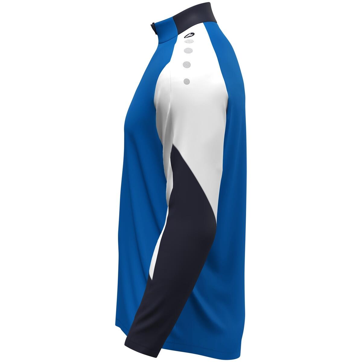 Jako Dynamic Ziptop Heren - Royal / Wit / Marine 2/4