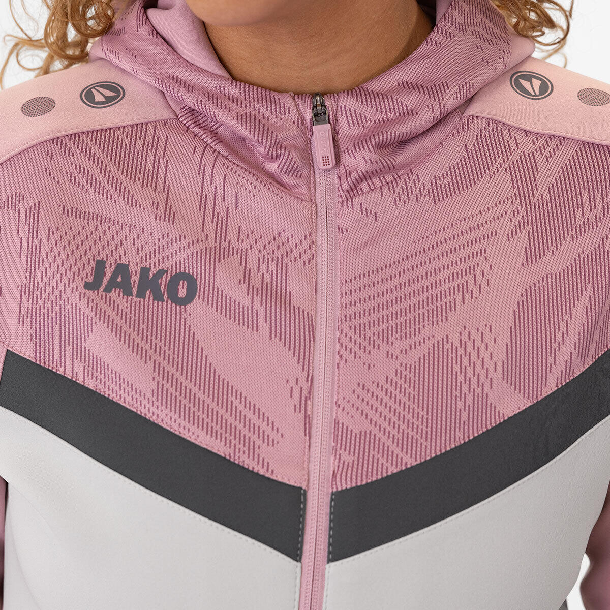 Casaco de fato de treino com capuz e fecho de correr para mulher Jako Iconic 5/5