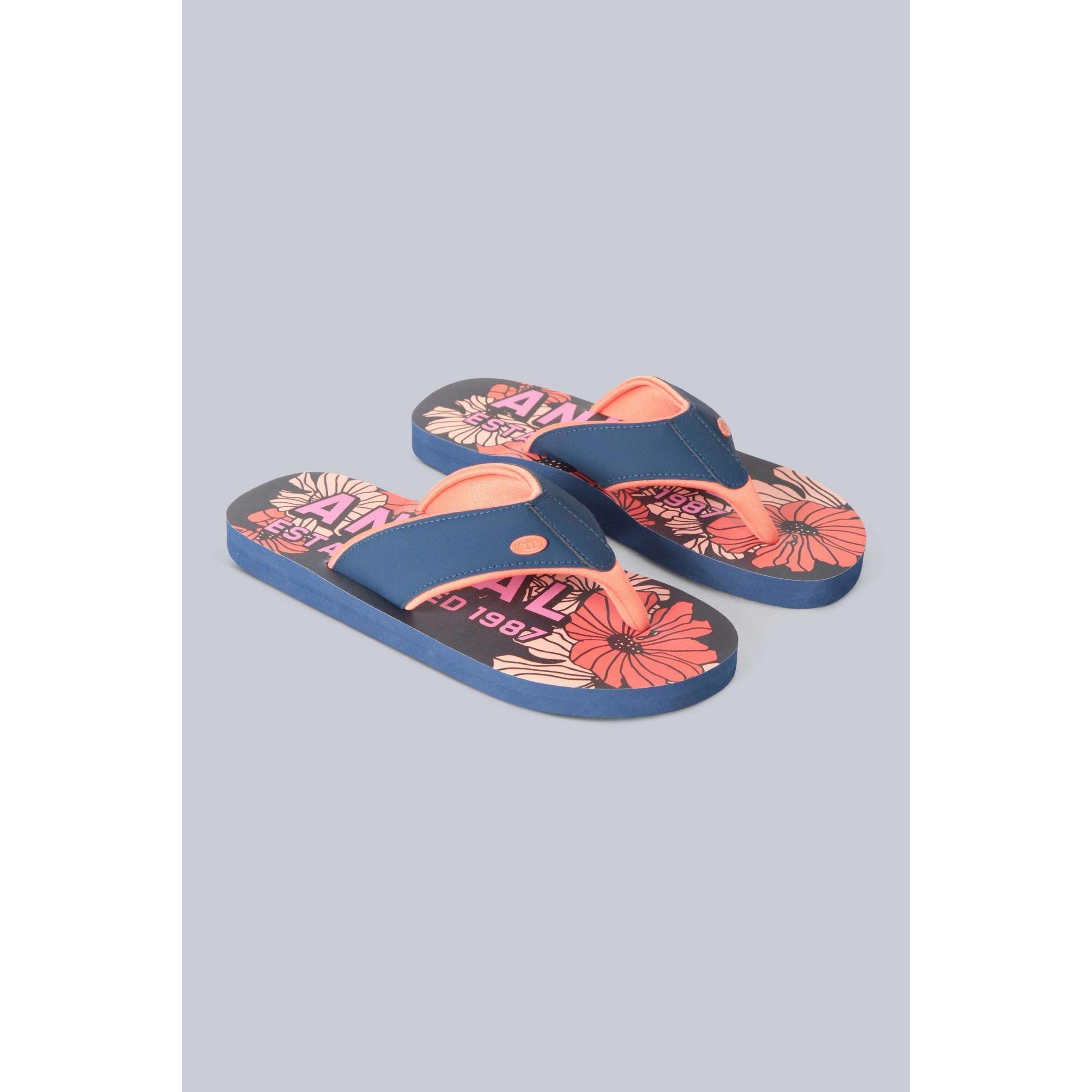 Animal Womens/Ladies Leaf Print Recycled Flip Flops