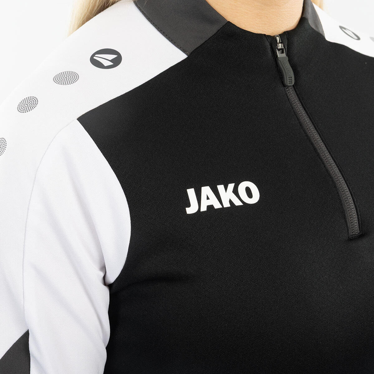 Jako Dynamic Ziptop Dames - Zwart / Wit / Antraciet 4/4