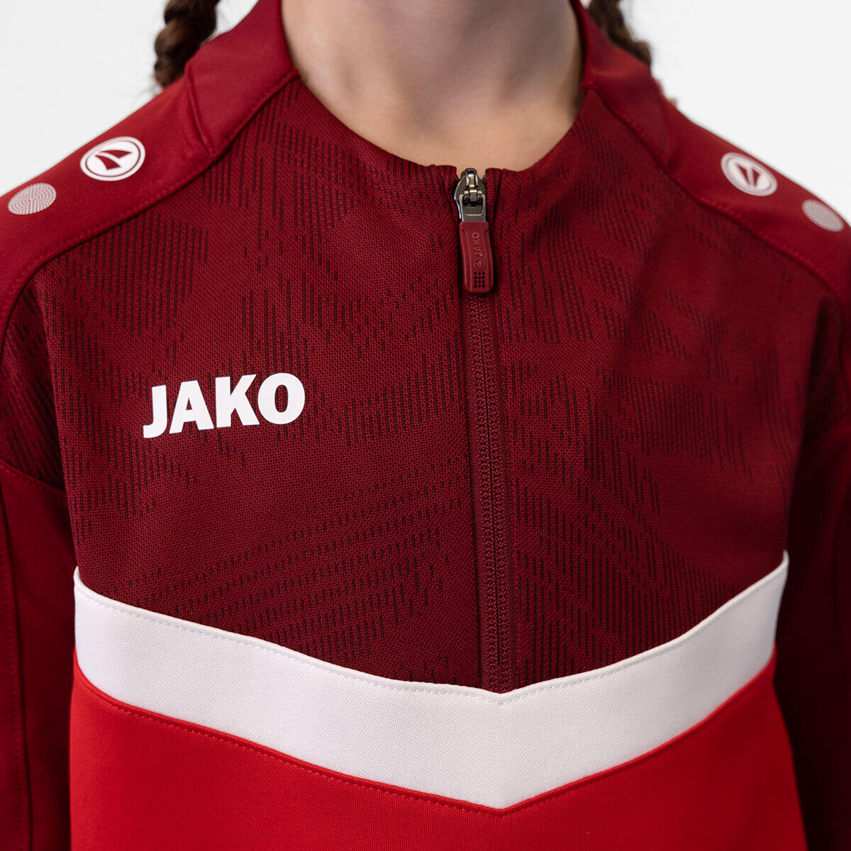 Kinder trainingsjack met rits Jako Iconic 4/4