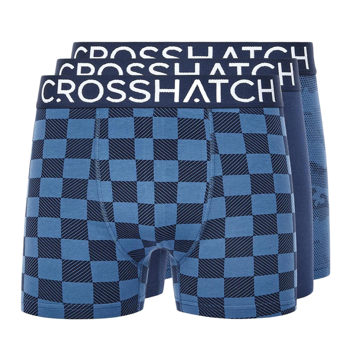 Crosshatch Mens Bresler Boxer Shorts (Pack of 3)