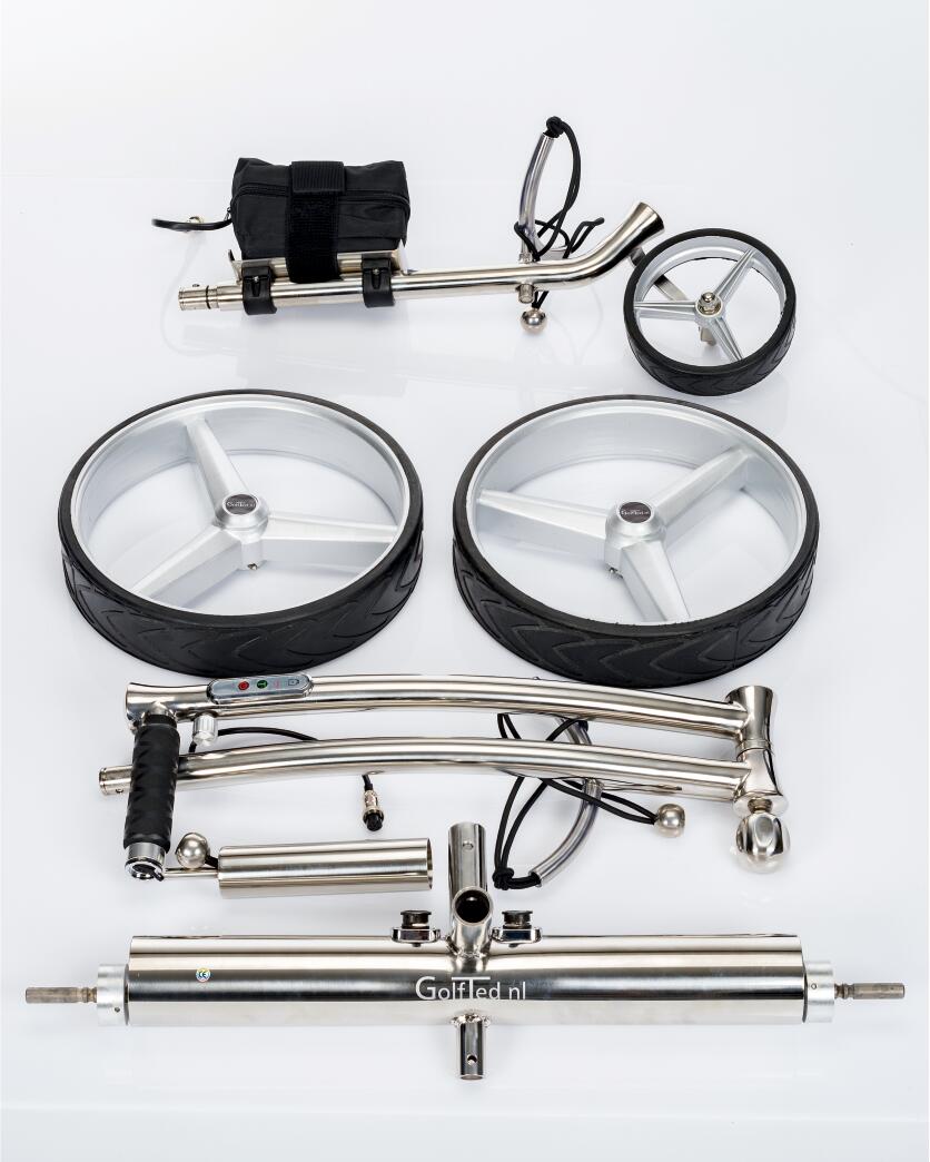 Golfted GT-N Elektrische golftrolley roestvristaal ZONDER afstandsbediening 3/5