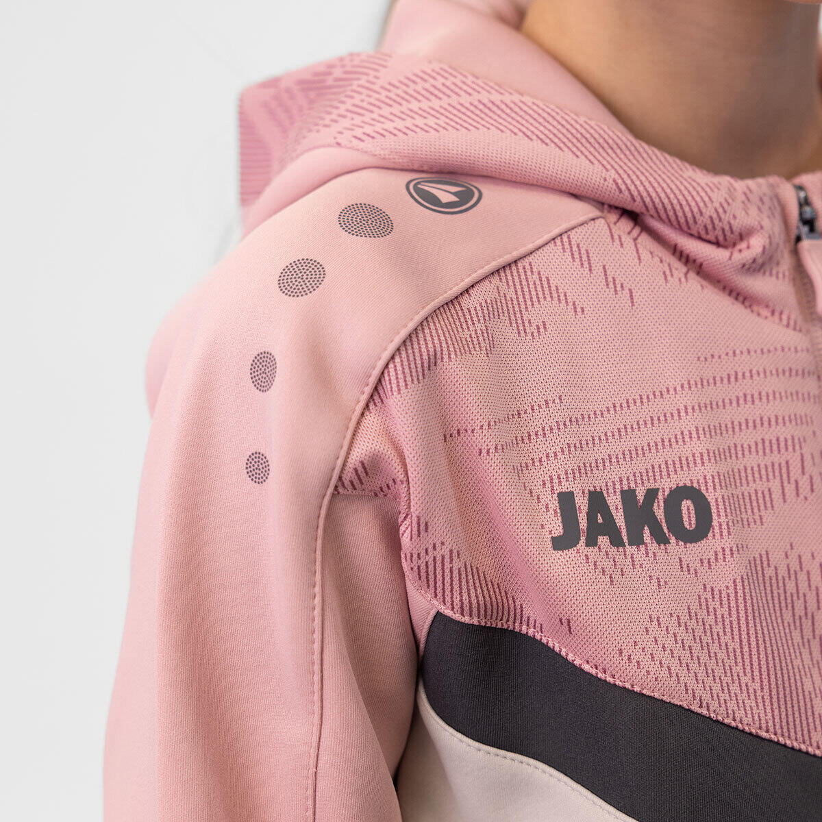 Giacca da tuta con cappuccio da bambino con zip integrale Jako Iconic 6/7