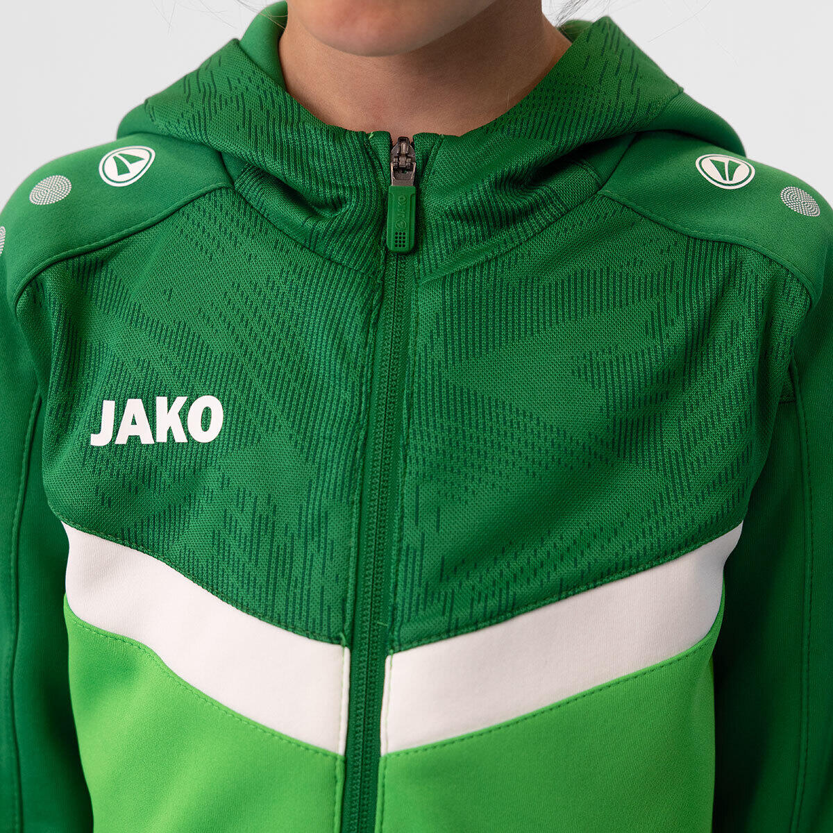 Casaco de fato de treino para criança com capuz e fecho de correr Jako Iconic 4/5