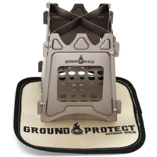 Titan Hobo V2 Pro mit Spiritusbrenner Einsatz und Bodenschutzmatte