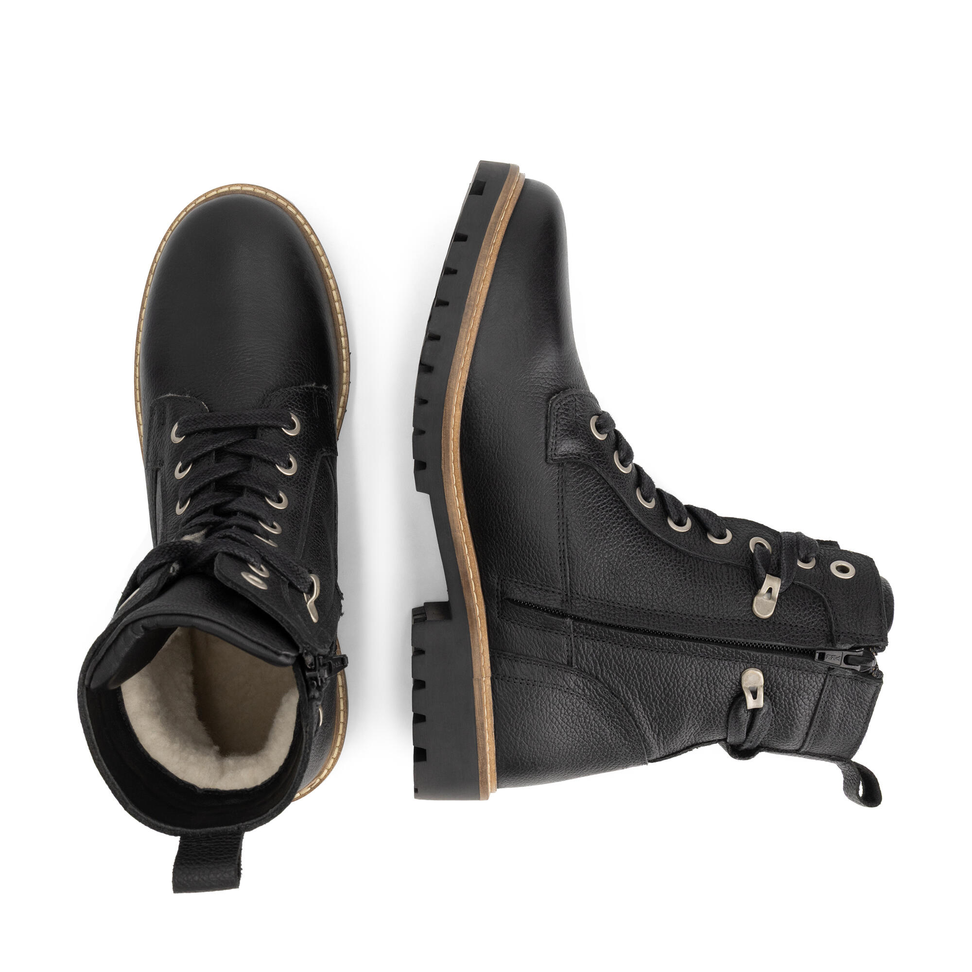 Trongsberg Homme - Bottines à lacets - Doublure en laine - Noir 4/6