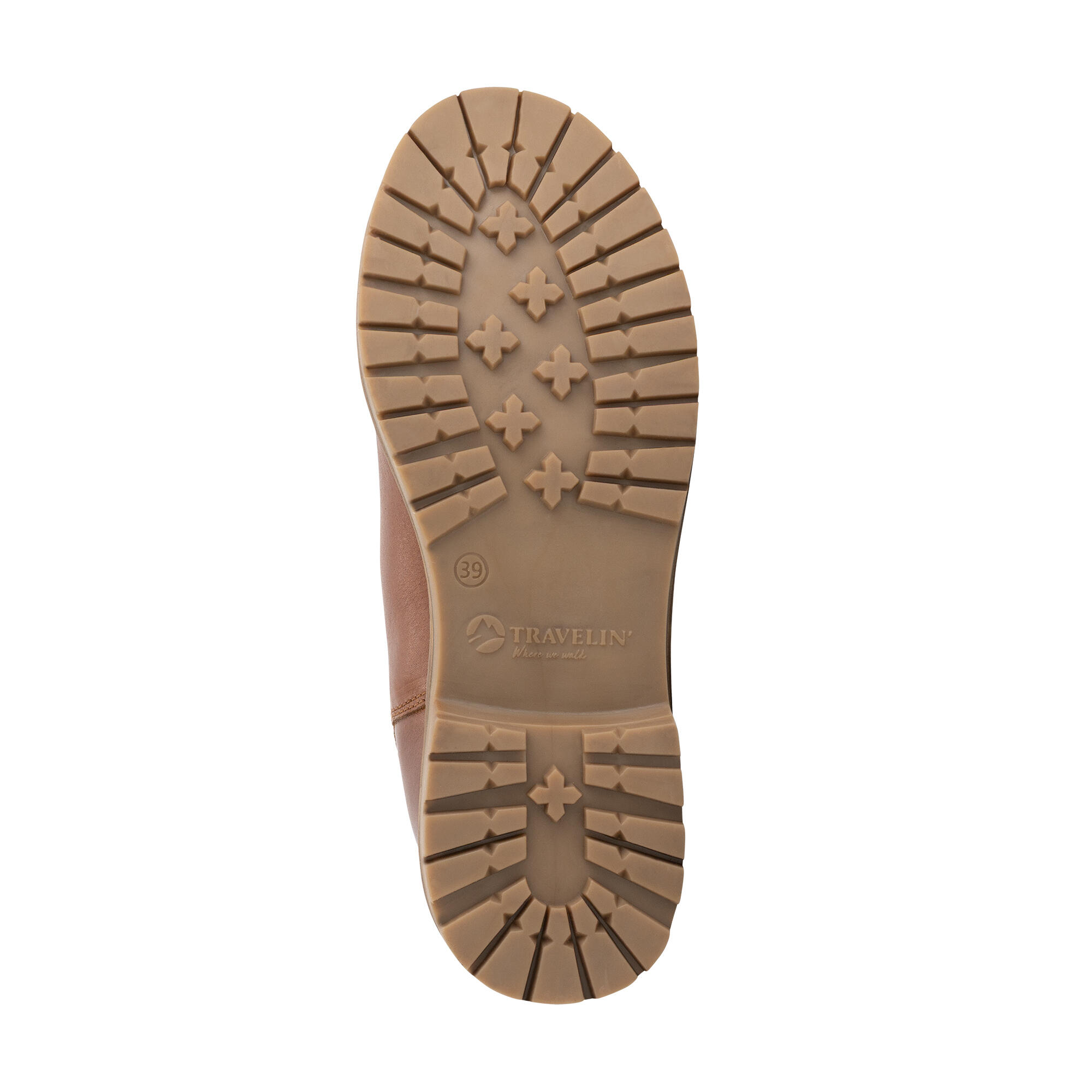Ringsaker Femmes - Bottines Chelsea - Doublées de laine - Cognac 5/6