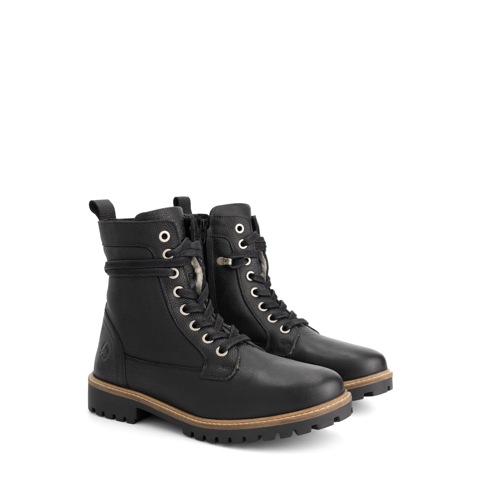 Travelin' - Trongsberg Homme - Bottines À Lacets - Doublure En Laine - Noir - Bottes - Noir - Decathlon