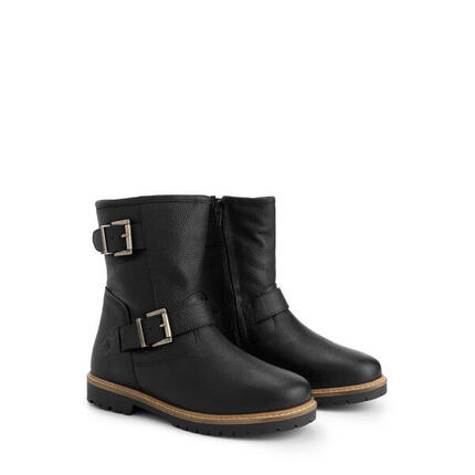 Trustrup Damen - Biker boots - Wolle gefüttert - Schwarz