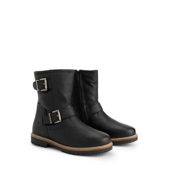 Trustrup Damen - Biker boots - Wolle gefüttert - Schwarz