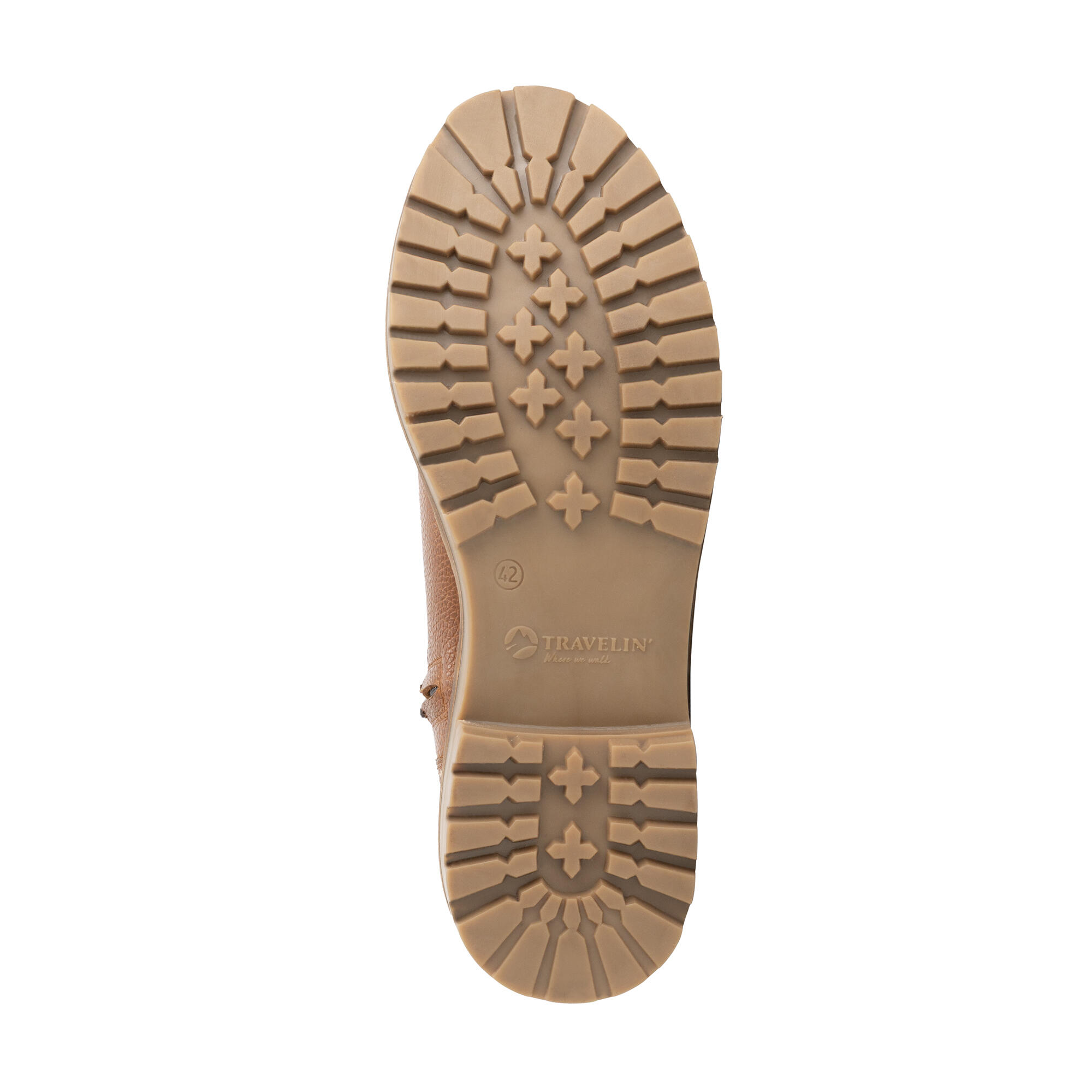 Trongsberg Homme - Bottines à lacets - Doublées de laine - Cognac 5/6