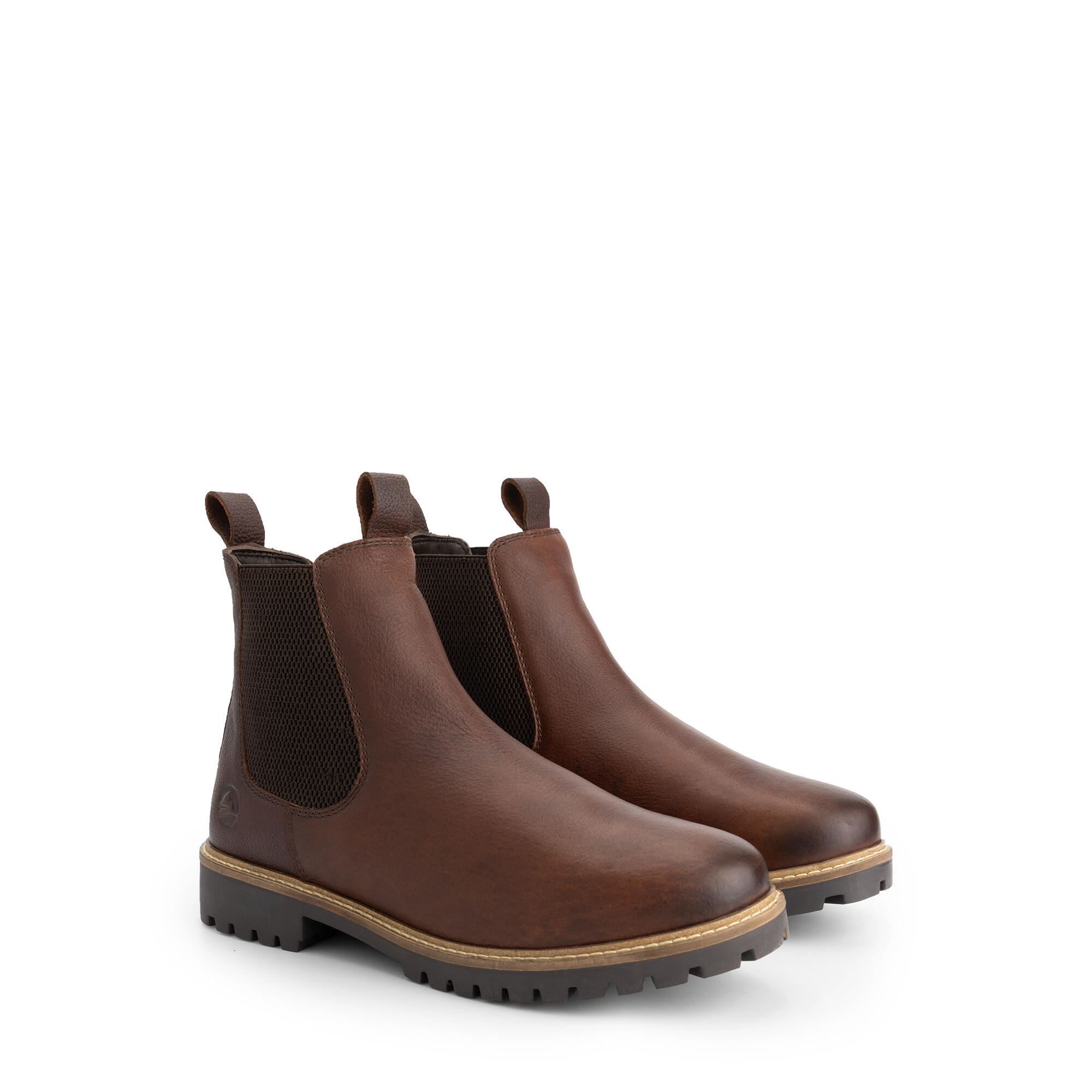Travelin' - Sirdal Homme - Bottines Chelsea - Doublées De Laine - Marron Foncé - Bottes - Marron - Decathlon