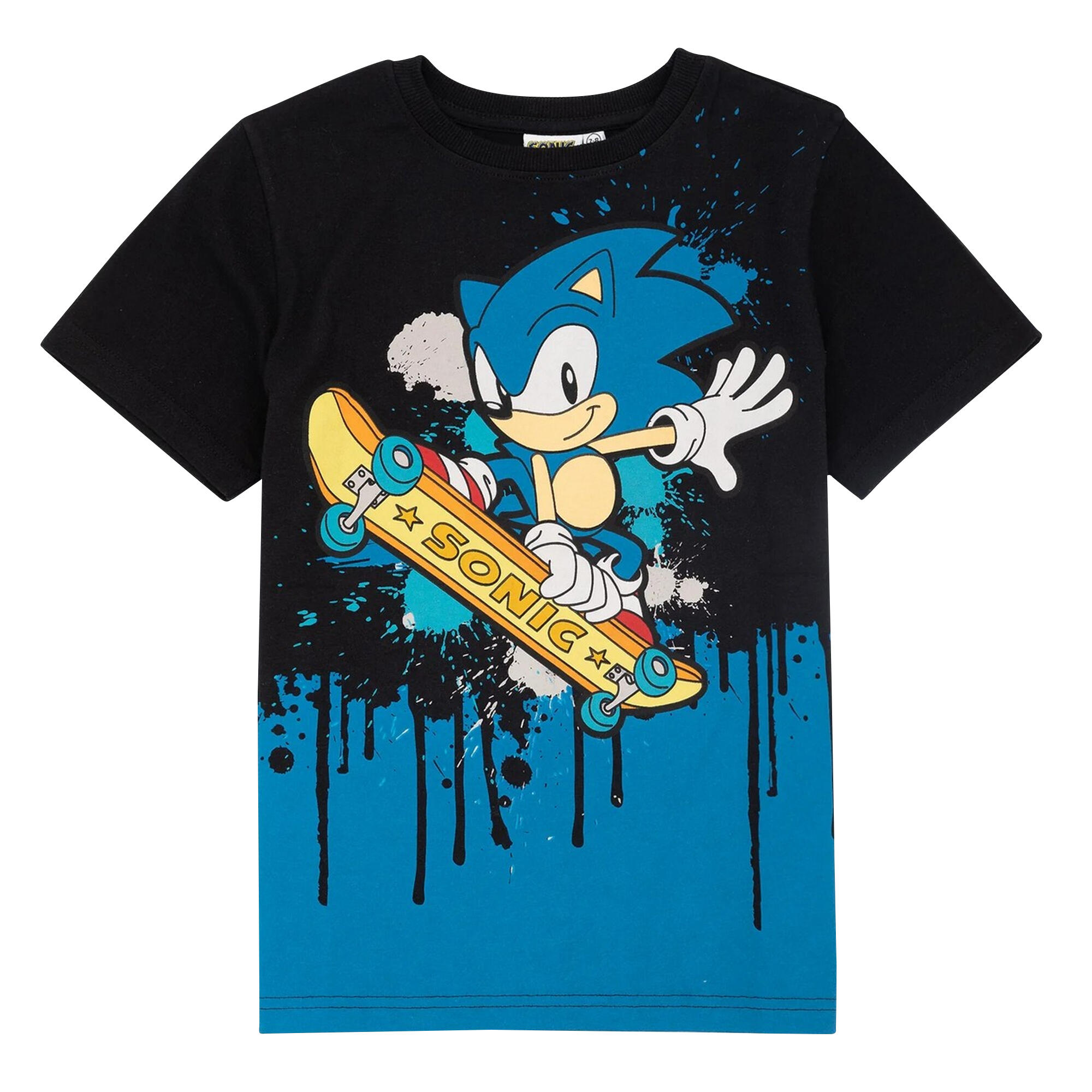 Sonic The Hedgehog Childrens/Kids Skateboard T-Shirt