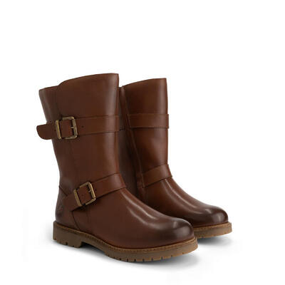 Sogne Damen - Biker boots - Wolle gefüttert - Cognac