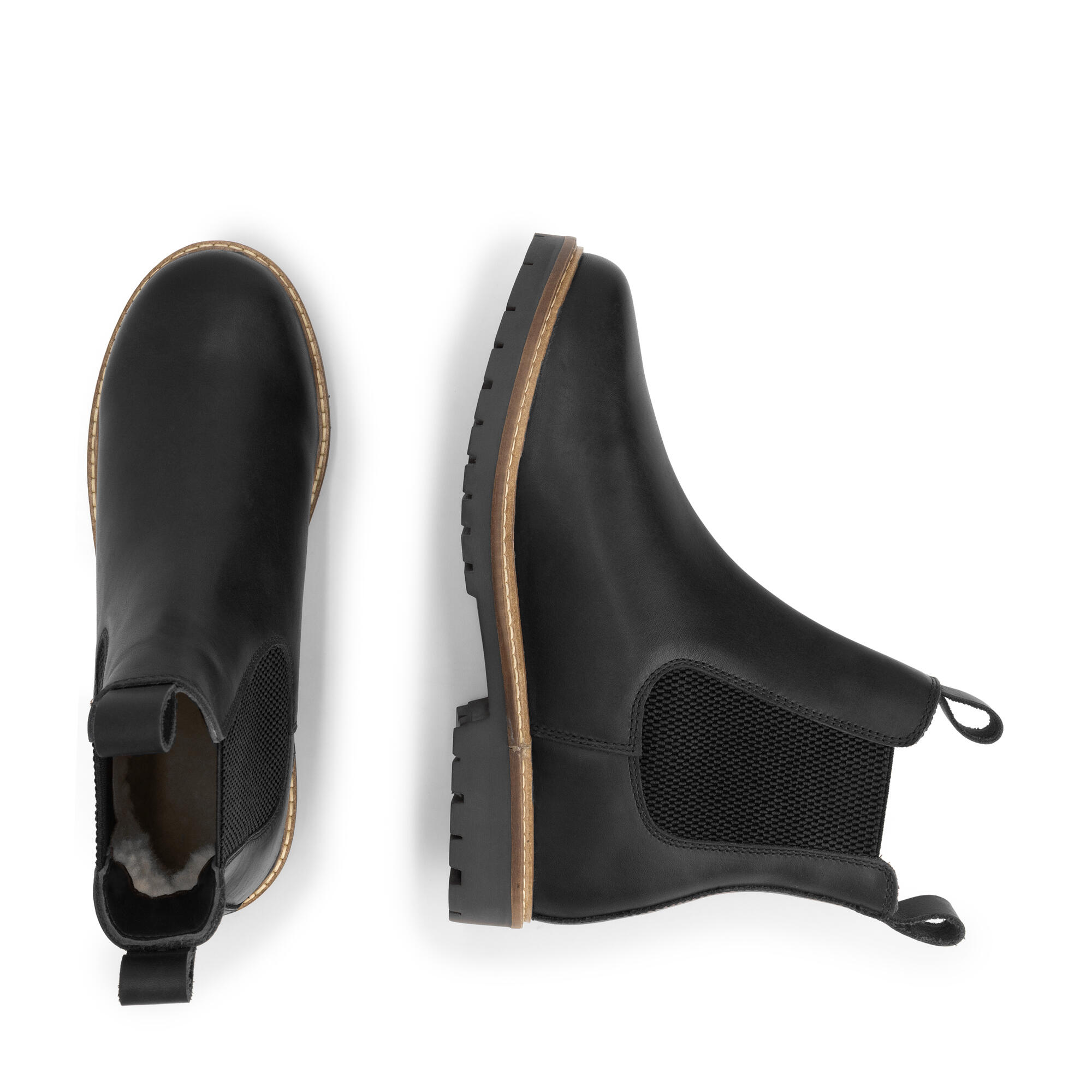 Ringsaker Dames - Chelsea boots - Wolgevoerd - Zwart 4/6