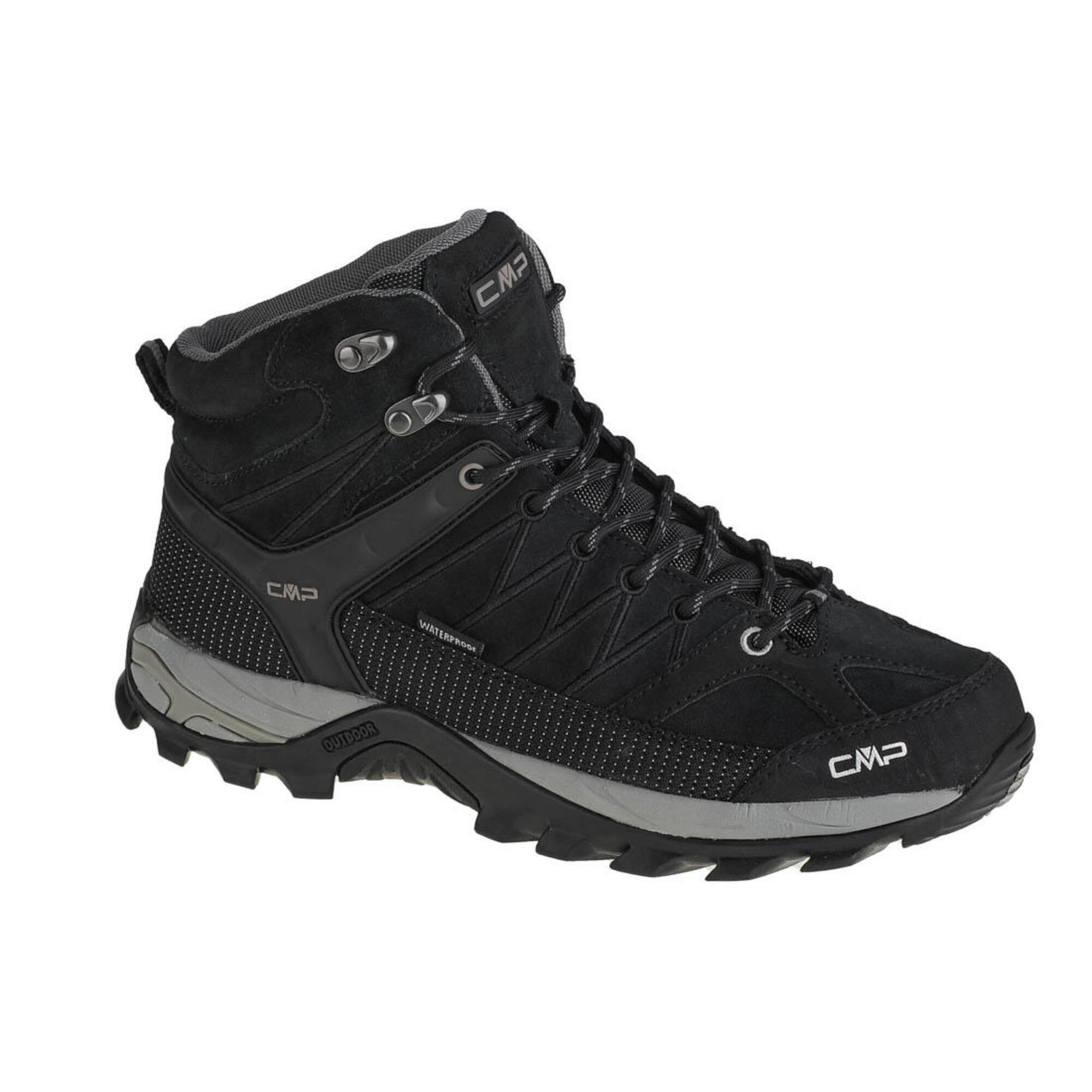 Cmp - Chaussures Randonnée Pour Hommes Rigel Mid - Chaussures De Sport - Gris|noir - 44 - Decathlon