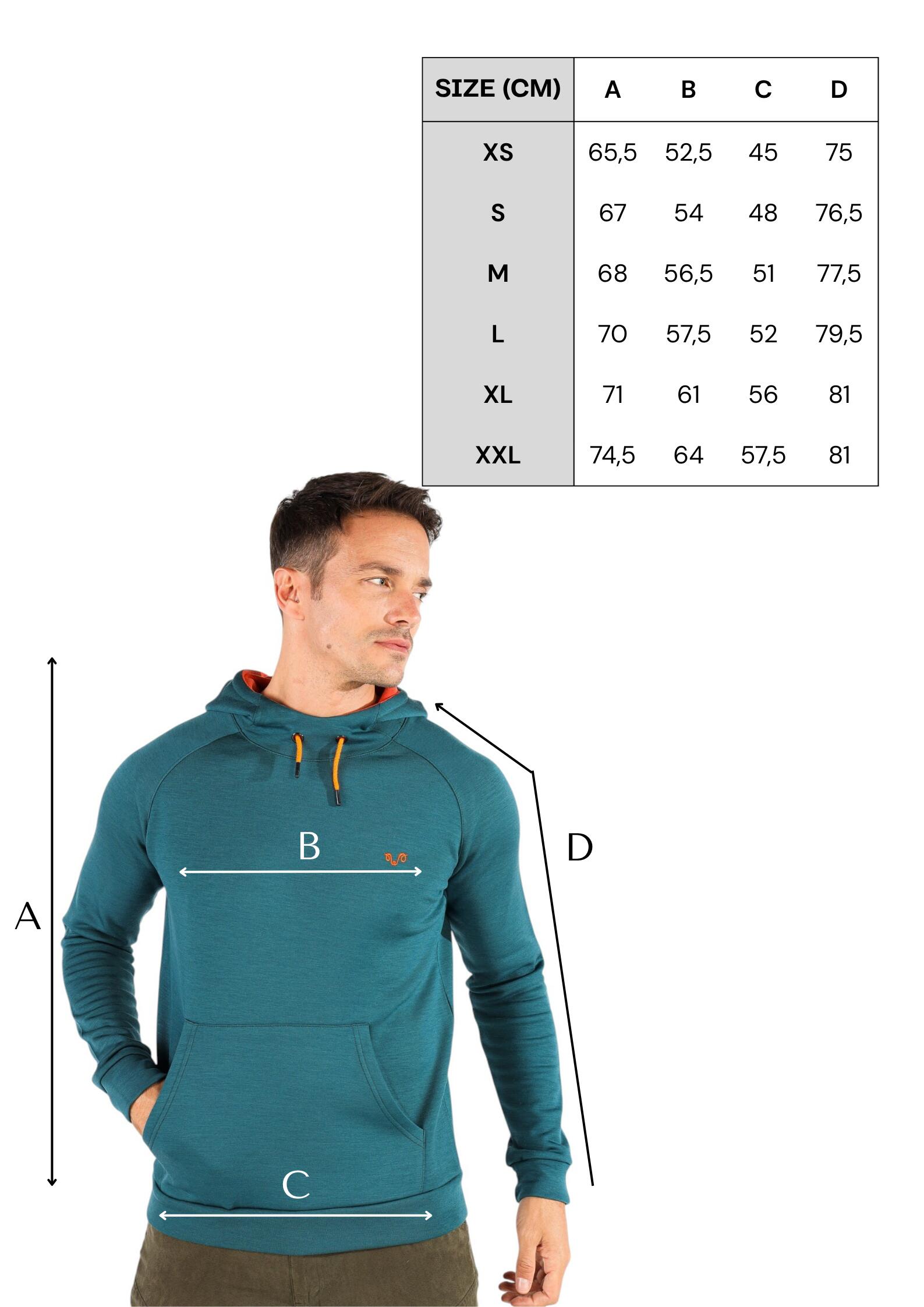 Scout - bluza termiczna z kapturem 100% wełna merino (260 g/m²) 4/4