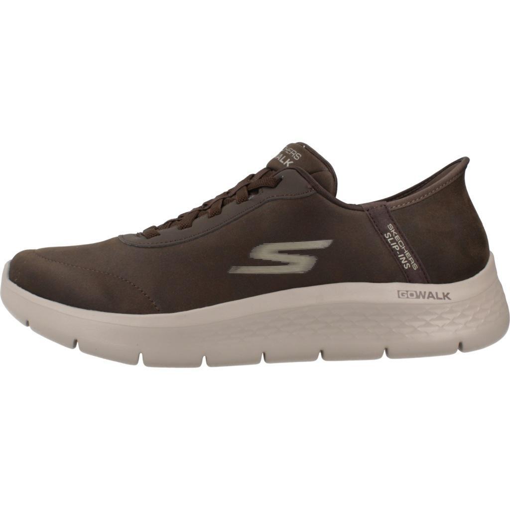 Baskets Skechers Modèle Slip - Ins Go Walk Flex - Smoot Couleur Marron 2/7