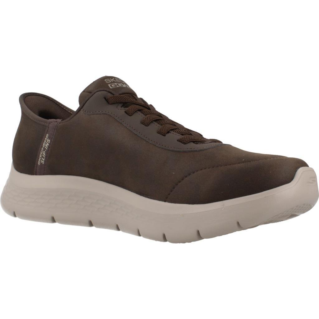 Baskets Skechers Modèle Slip - Ins Go Walk Flex - Smoot Couleur Marron 5/7