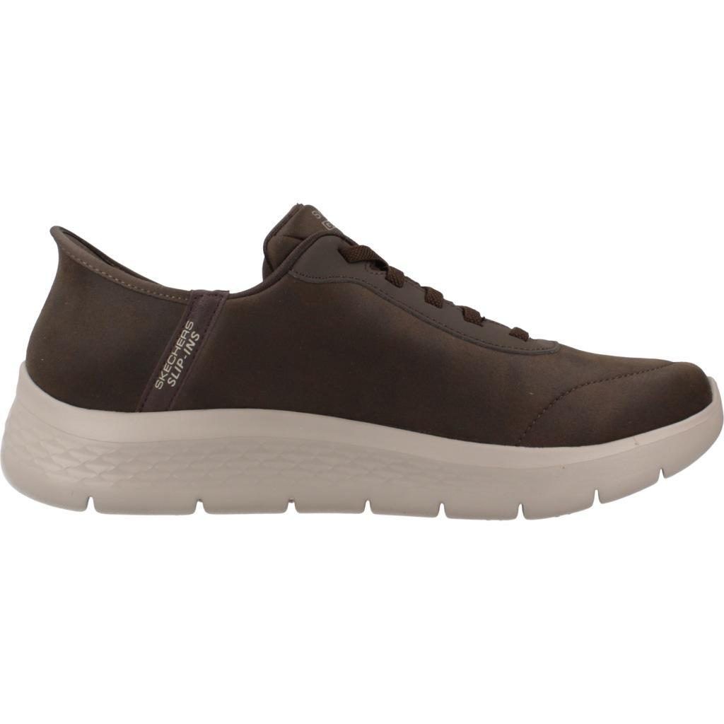Baskets Skechers Modèle Slip - Ins Go Walk Flex - Smoot Couleur Marron 4/7