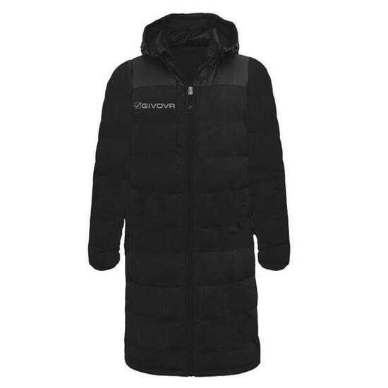 Givova Herren Winterjacke Steppjacke Schwarz M.
