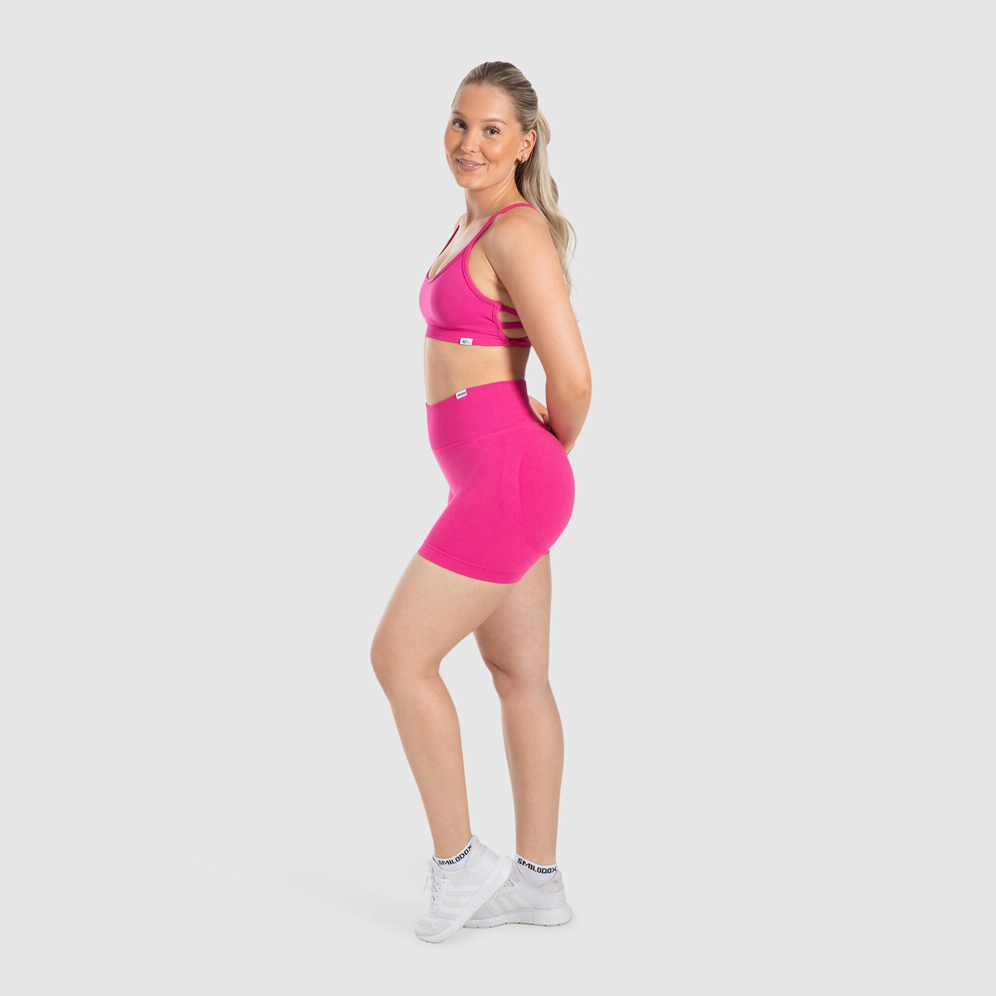 Damen Short Leggings Elvia Pink 3/6