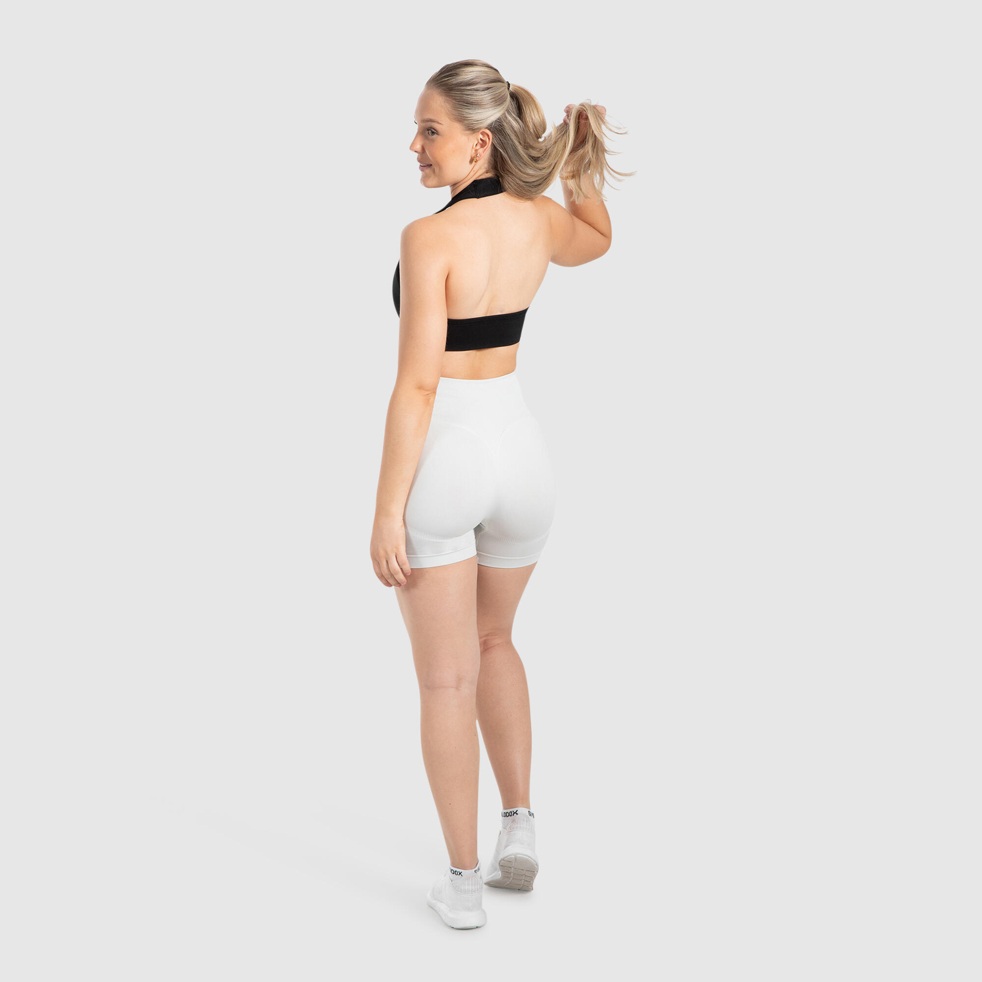 Damen Short Leggings Elvia Hellgrau 3/6