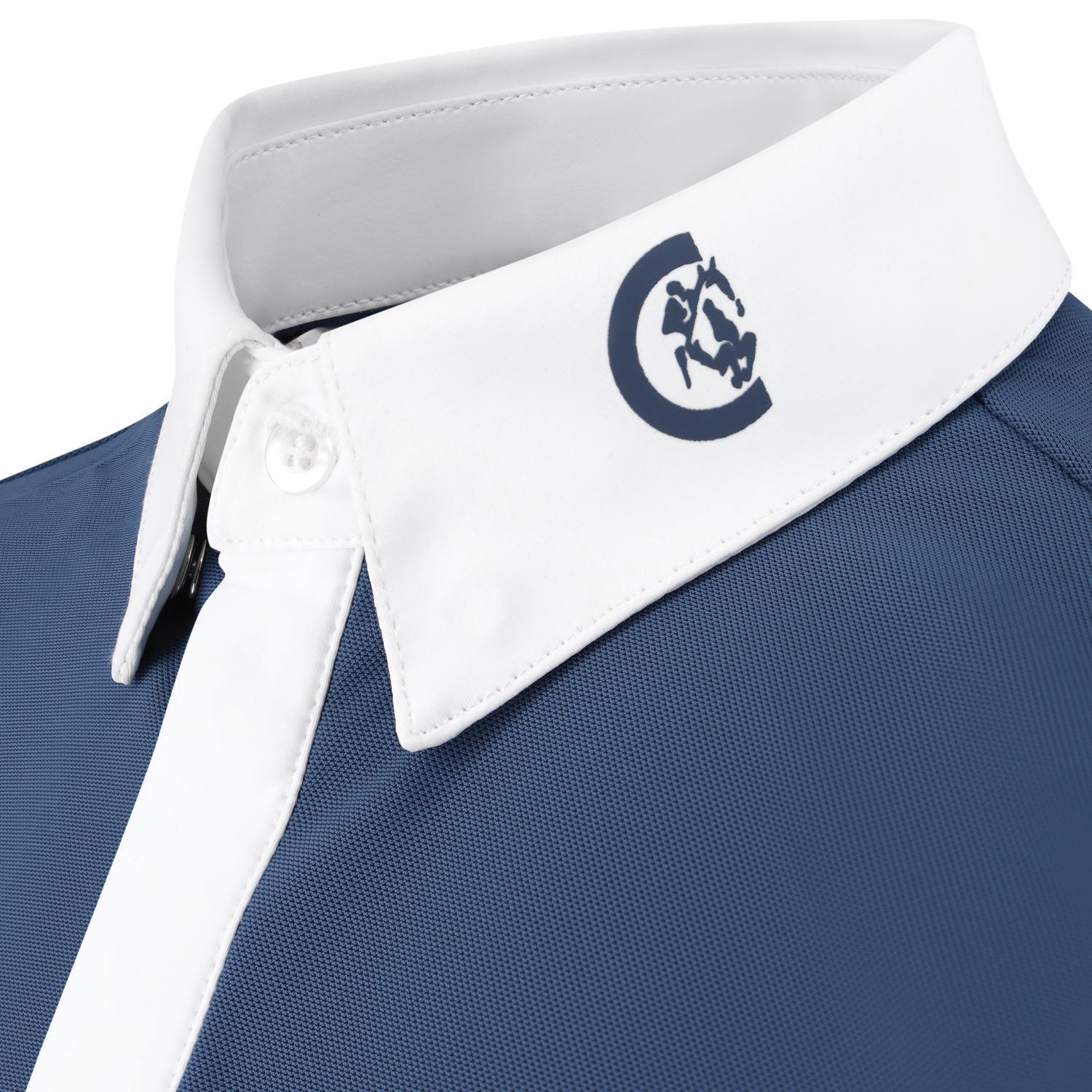 Kentucky Horsewear - Maillot De Concours Osaka – Chemise De Concours Garçon – - Größe - T-shirt Manches Longues - Bleu - 130 - Decathlon