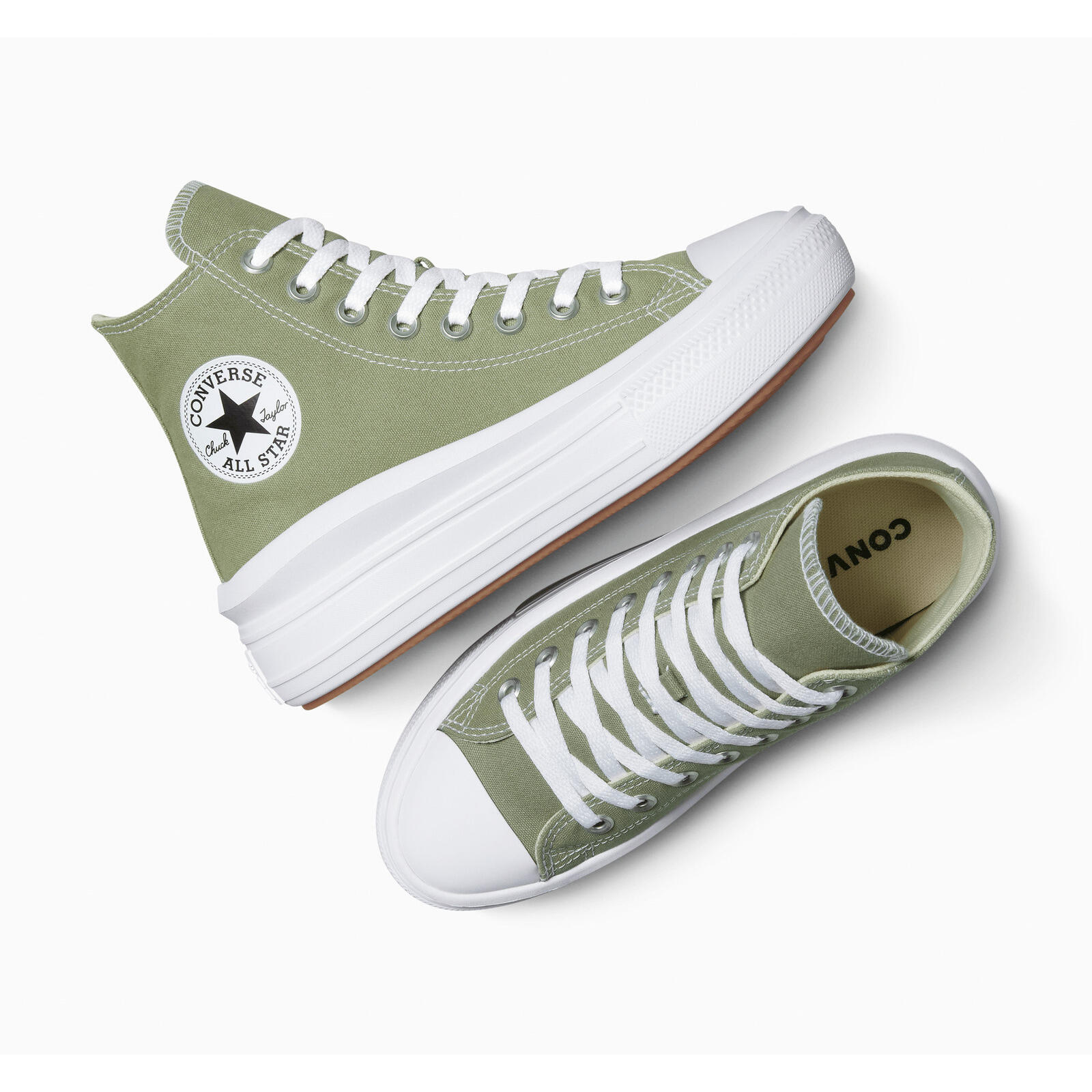 Baskets Converse Chuck Taylor All Star Move, Gris, Femmes 2/7