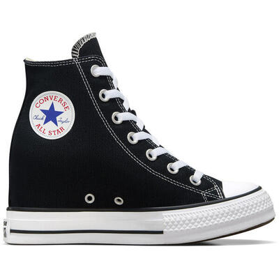 Sneakers converse chuck taylor all star wedge platform. zwart. dames
