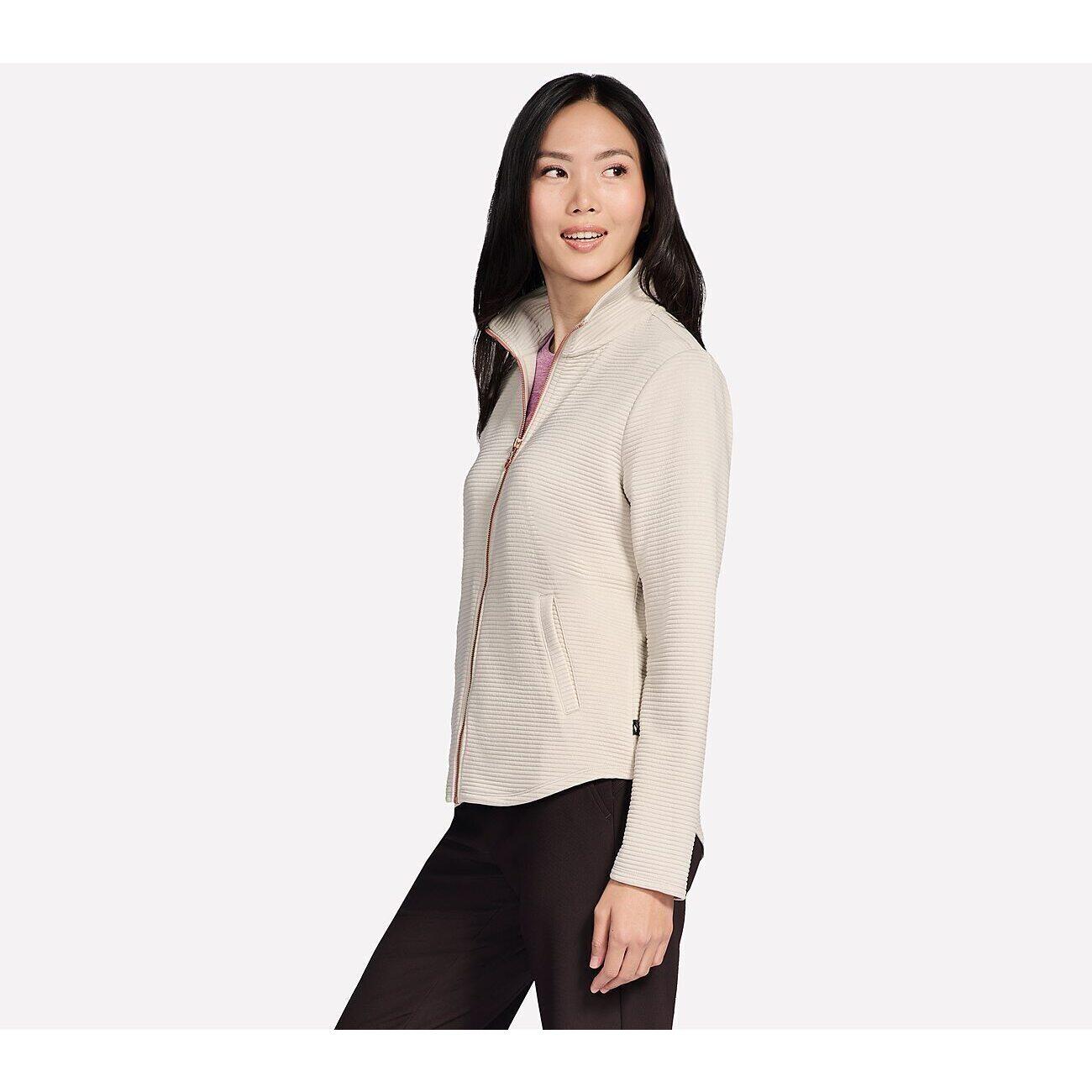 Giacca Skechers The GO WALK Shine Jacket, Beige, Donne 3/5