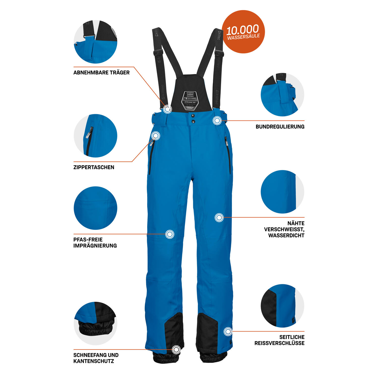 Skihose KSW 100 ENOSH MN SKI PNTS 5/6