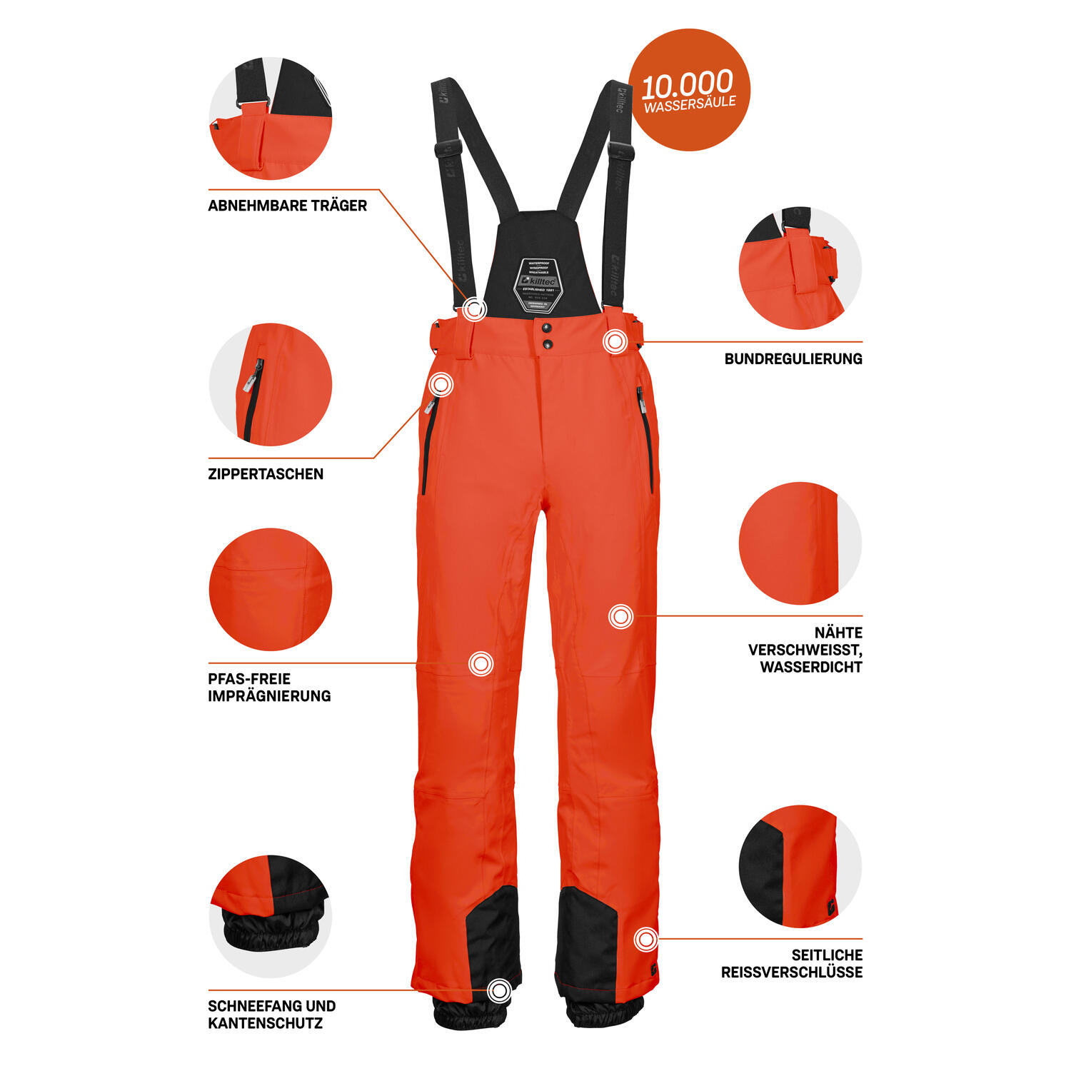 Ski-Latzhose Killtec KSW 100 Enosh 5/6