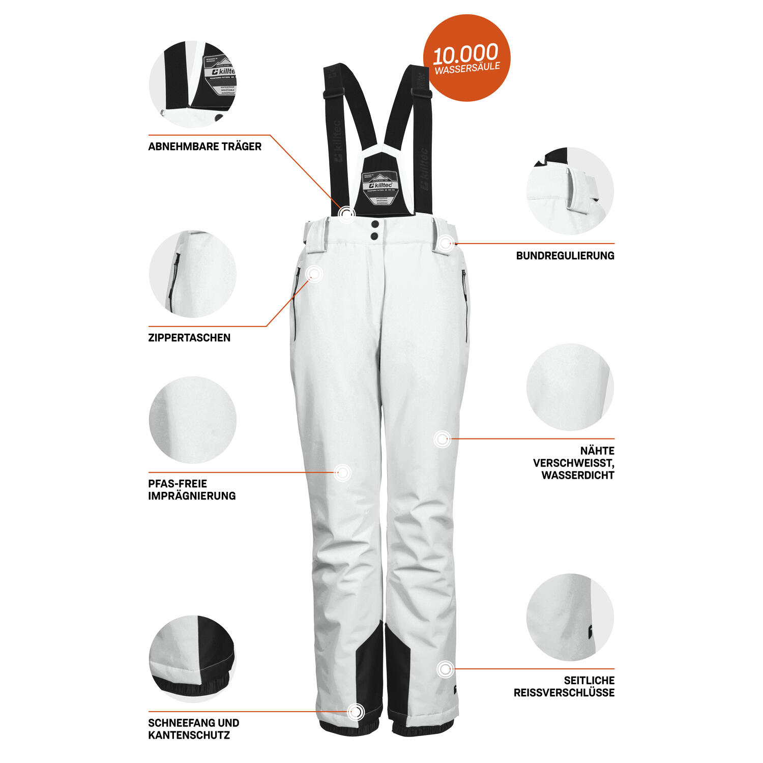 Ski-Latzhose Damen Killtec KSW 249 Erielle 5/6