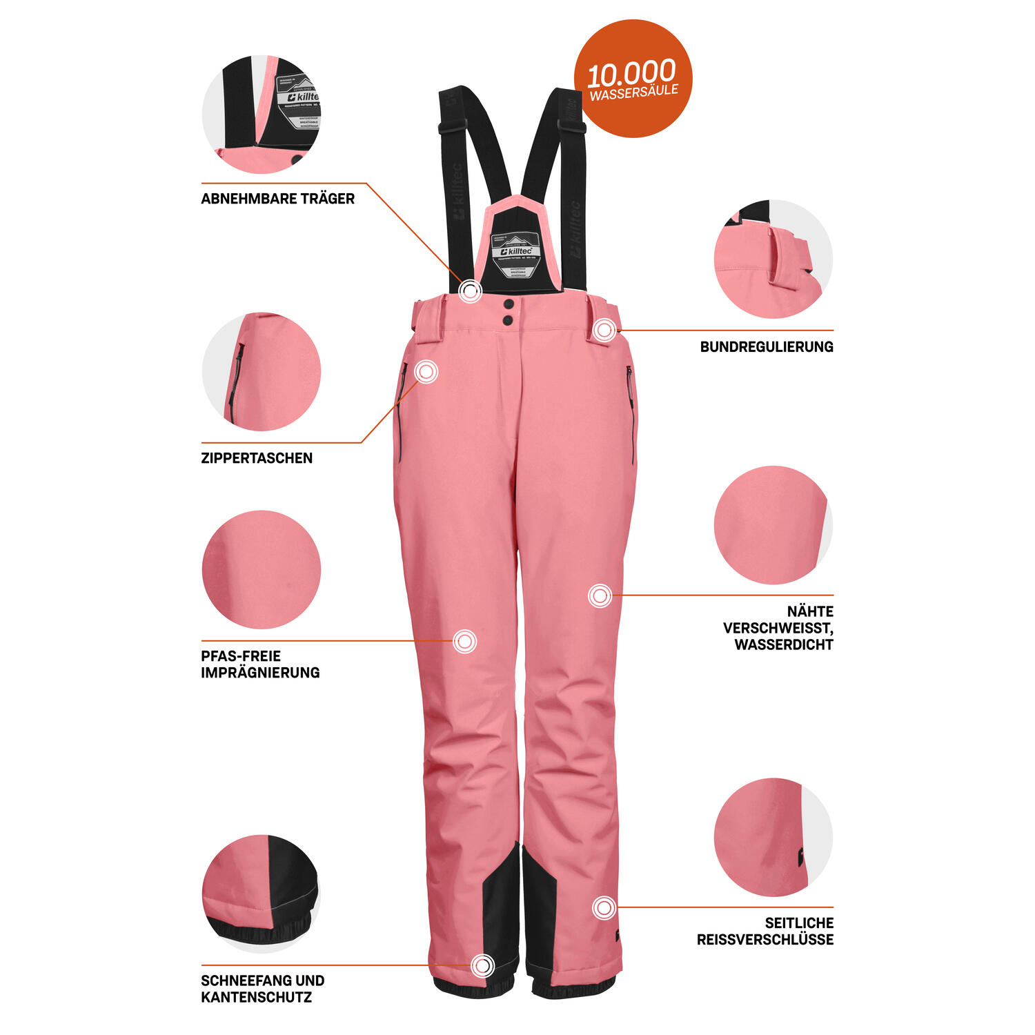 Ski-Latzhose Damen Killtec KSW 249 Erielle 6/7