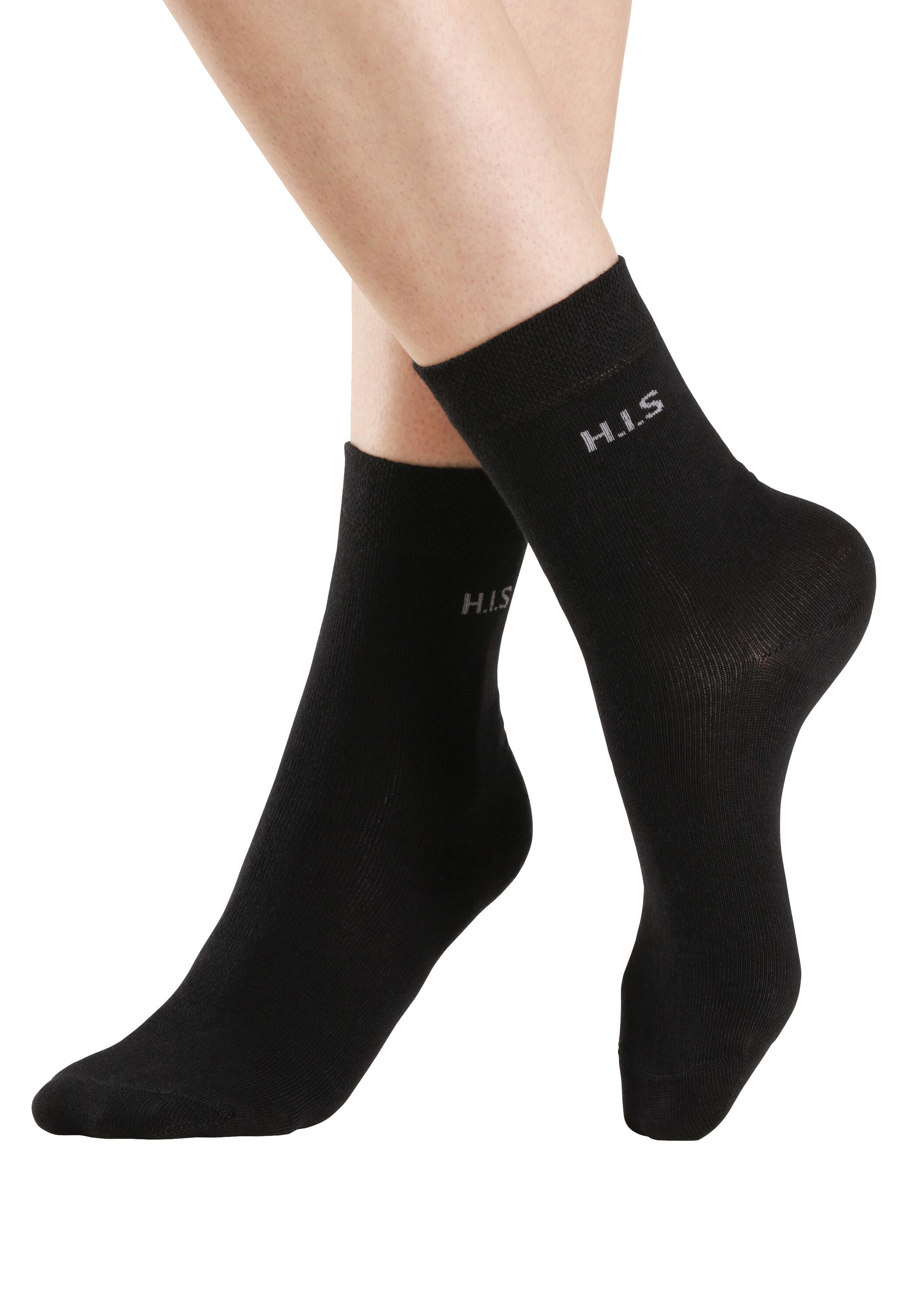 H.I.S Socken Packung, 4 Stk. tlg. ohne einschneidendes Bündchen