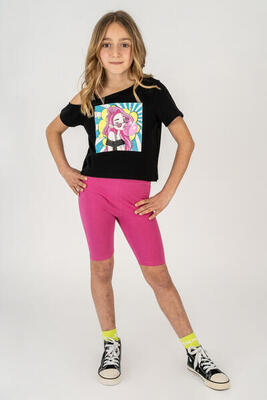 Legging de niña fucsia