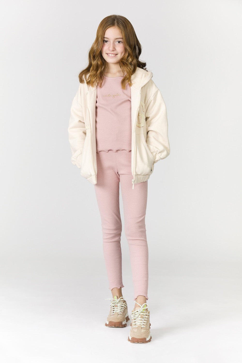 Legging de niña color rosa 5/5